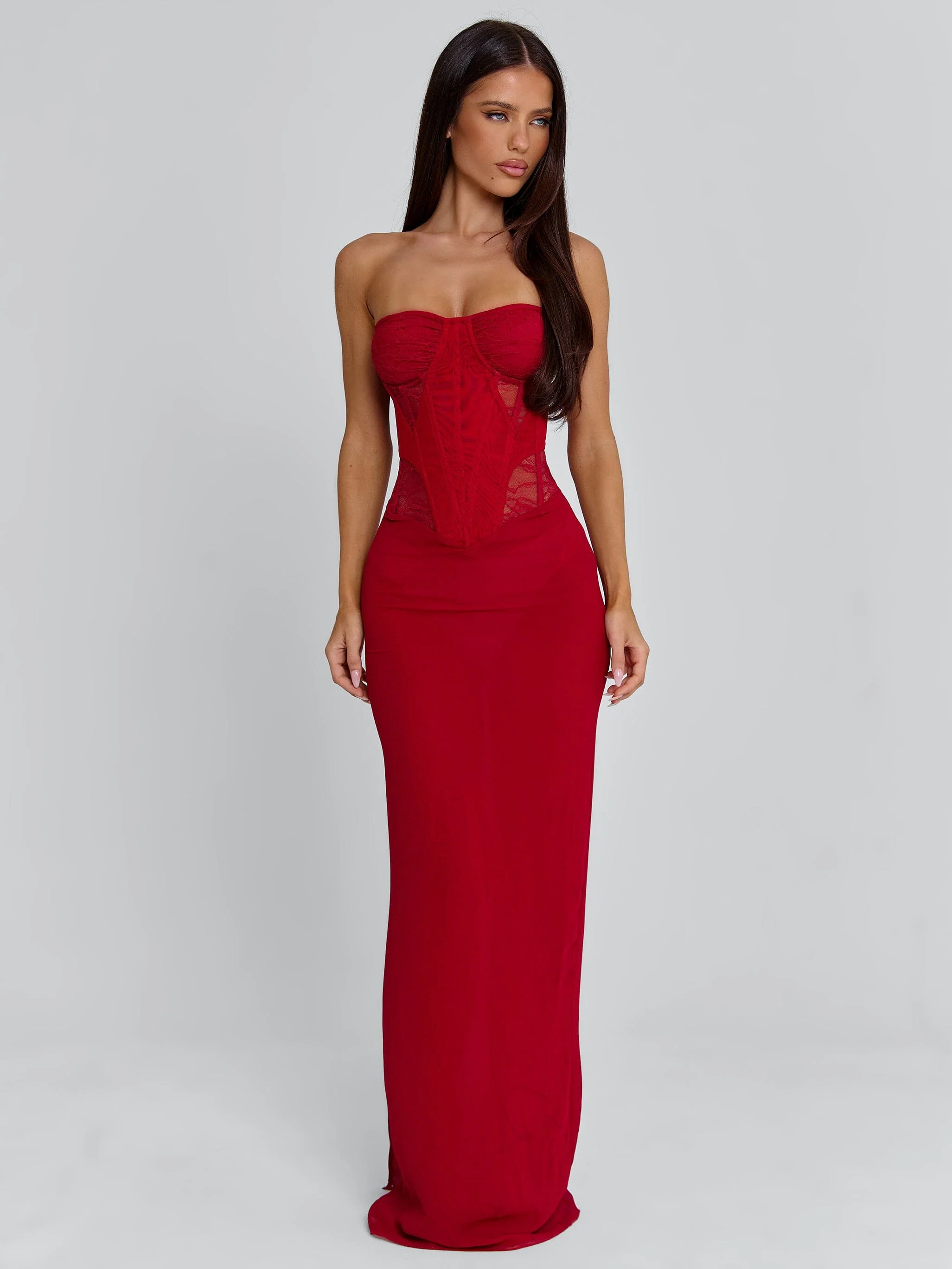 ALEXIAM MAXI DRESS RED - Image 2