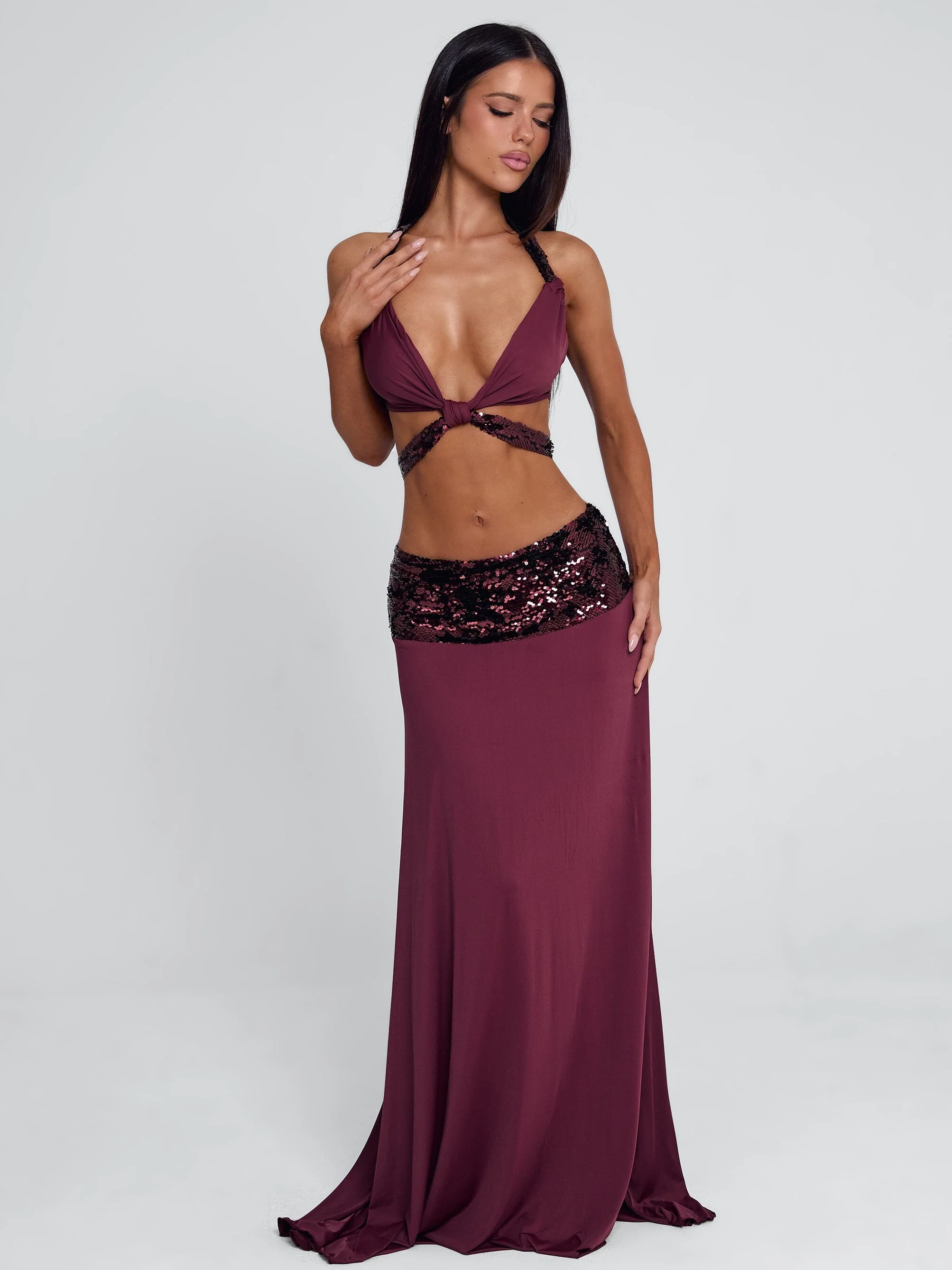 ALUNA TOP BURGUNDY - Image 4