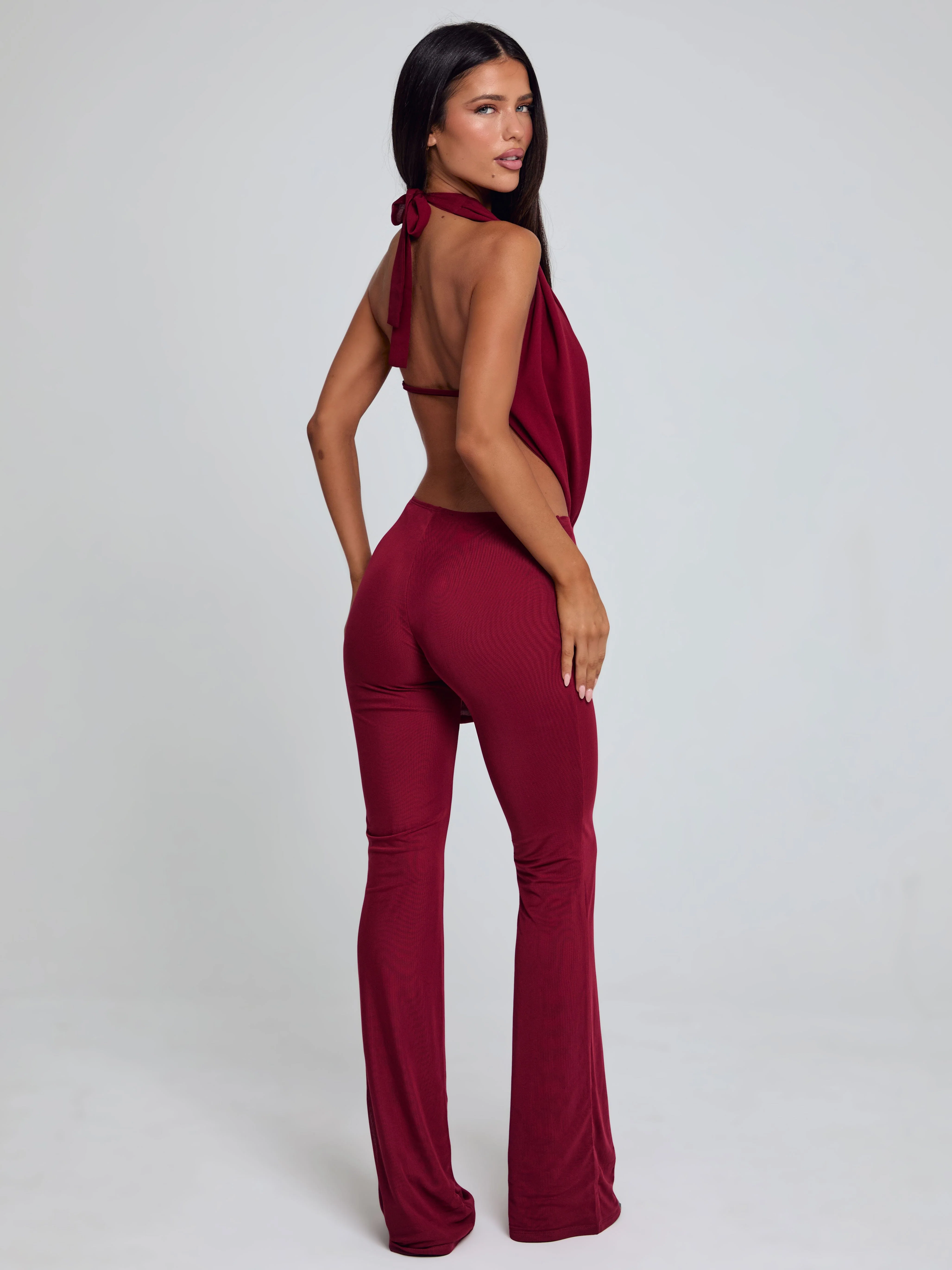 ARLEN JUMPSUIT BURGUNDY - Image 4