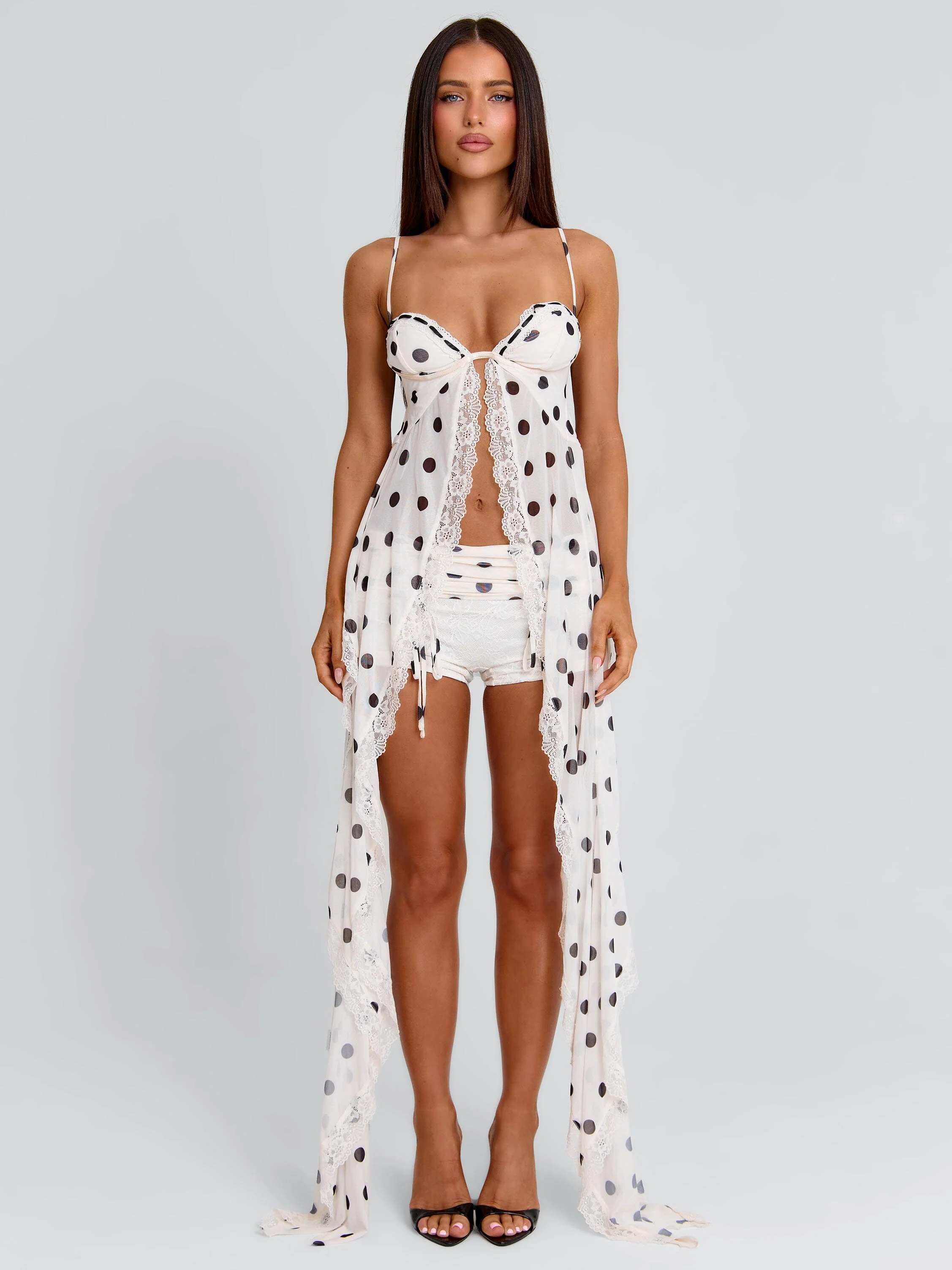 ASHLYNE TOP CREAM POLKA DOT - Image 2