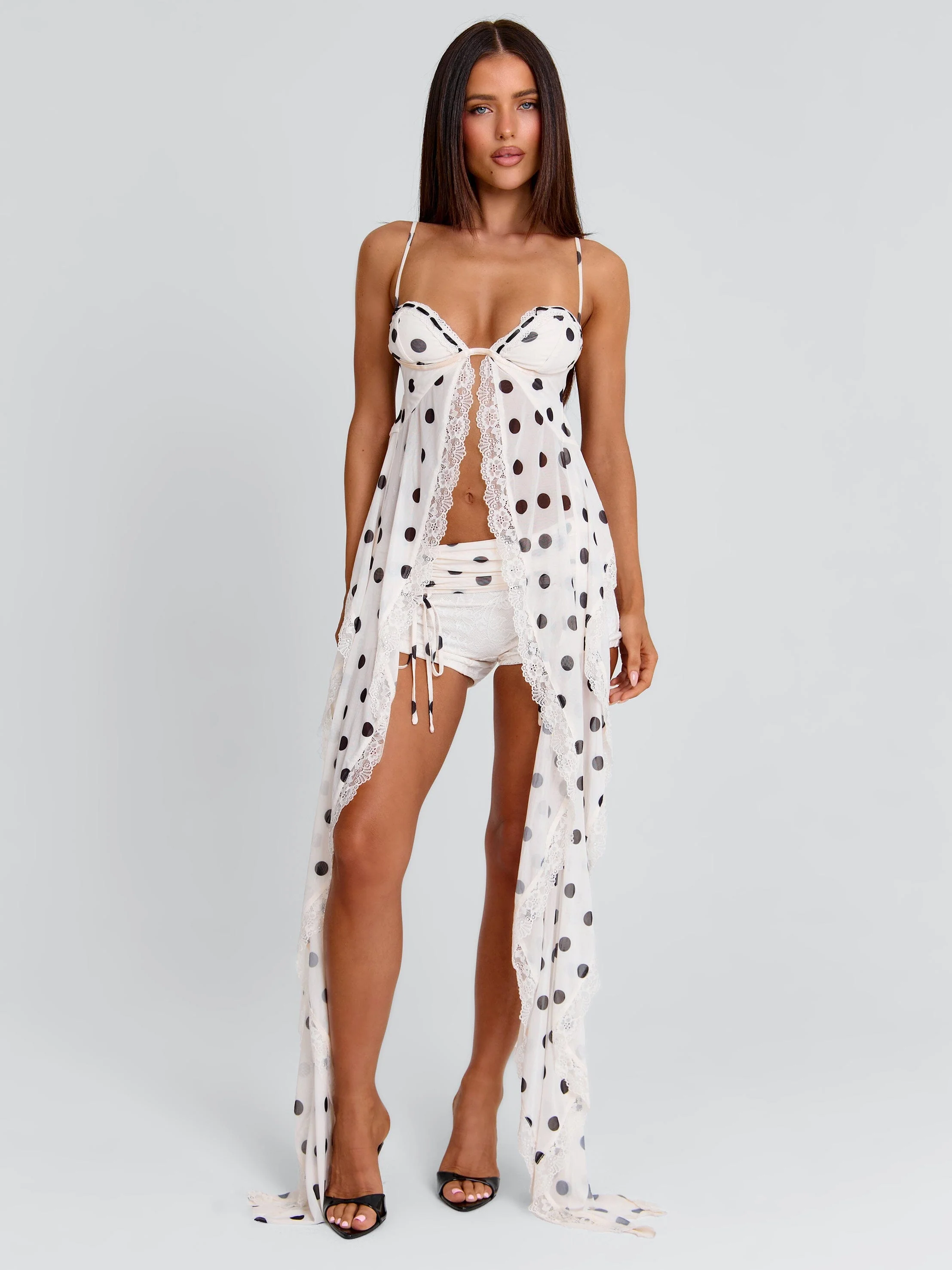 ASHLYNE TOP CREAM POLKA DOT - Image 5