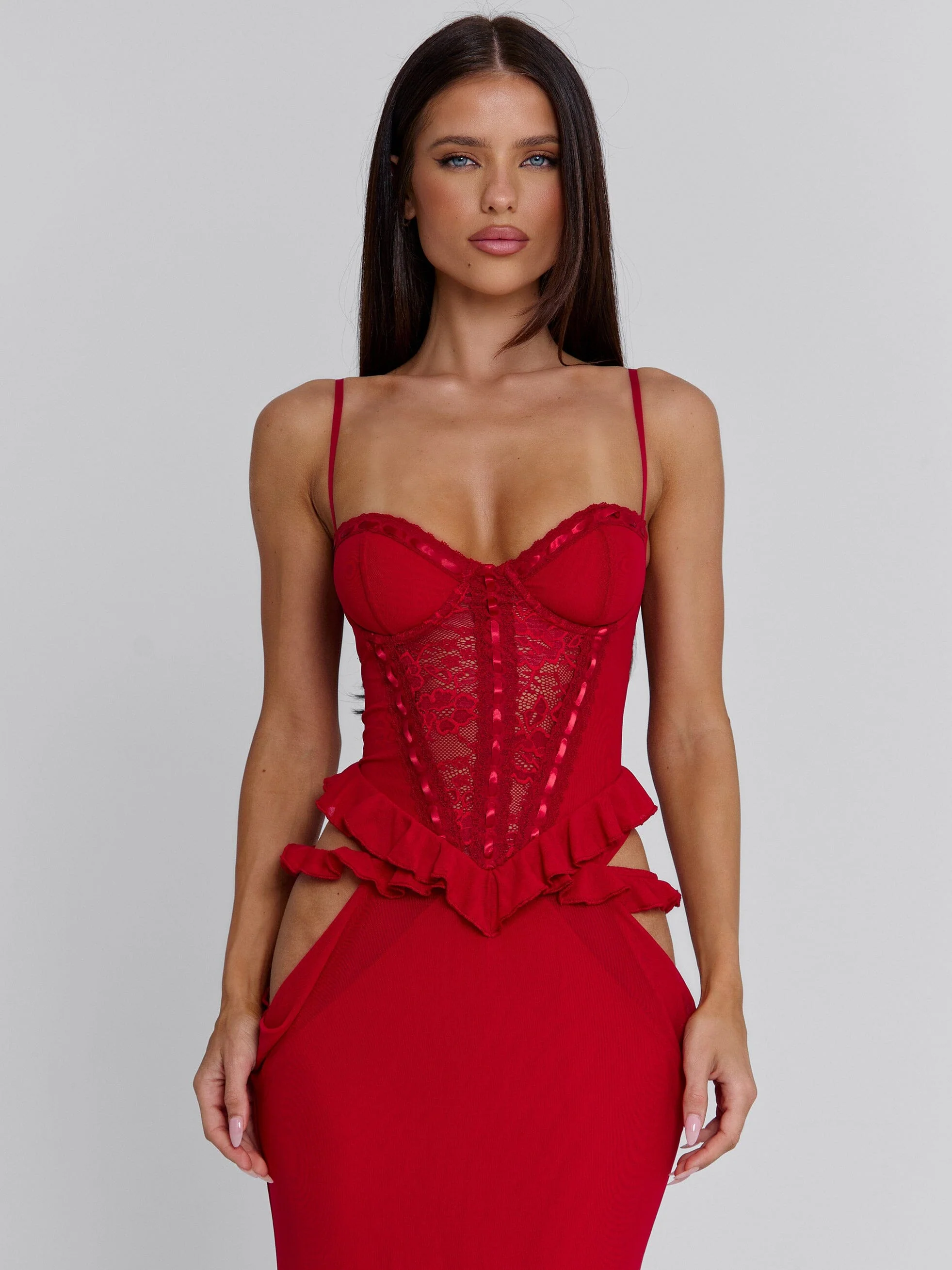 BECK MAXI DRESS RED - Image 4