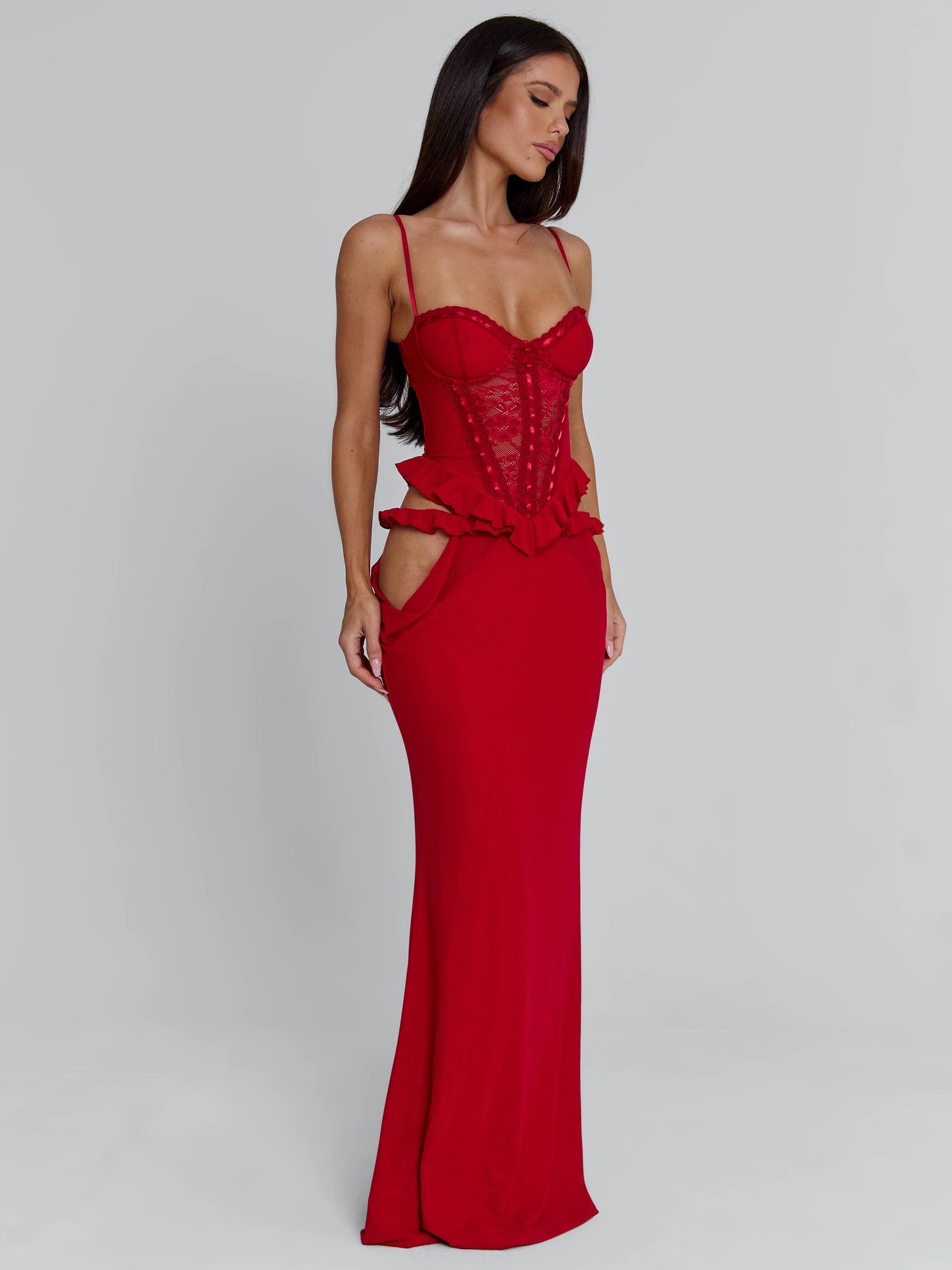 BECK MAXI DRESS RED - Image 5