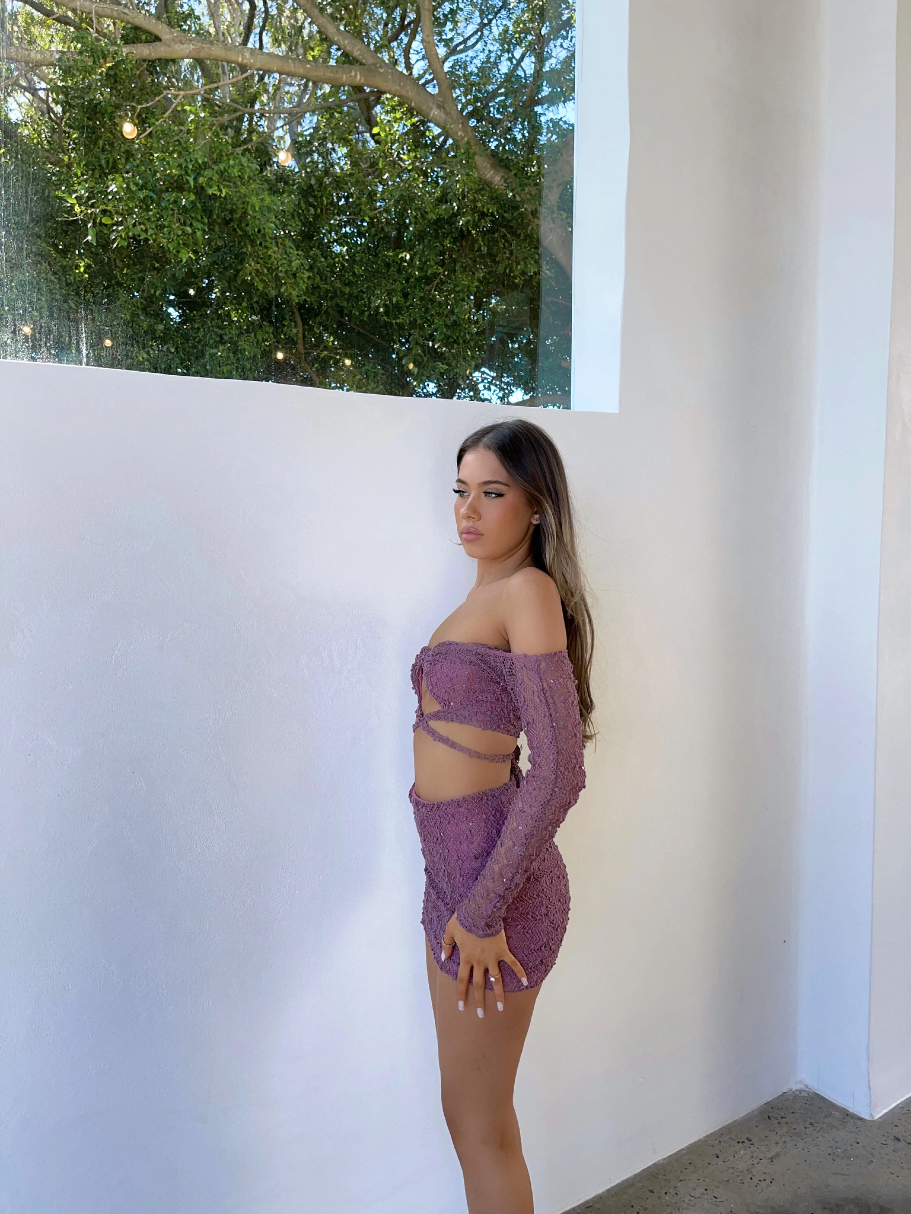 BELLA MINI SKIRT PURPLE - OUTCAST EXCLUSIVES - Image 4