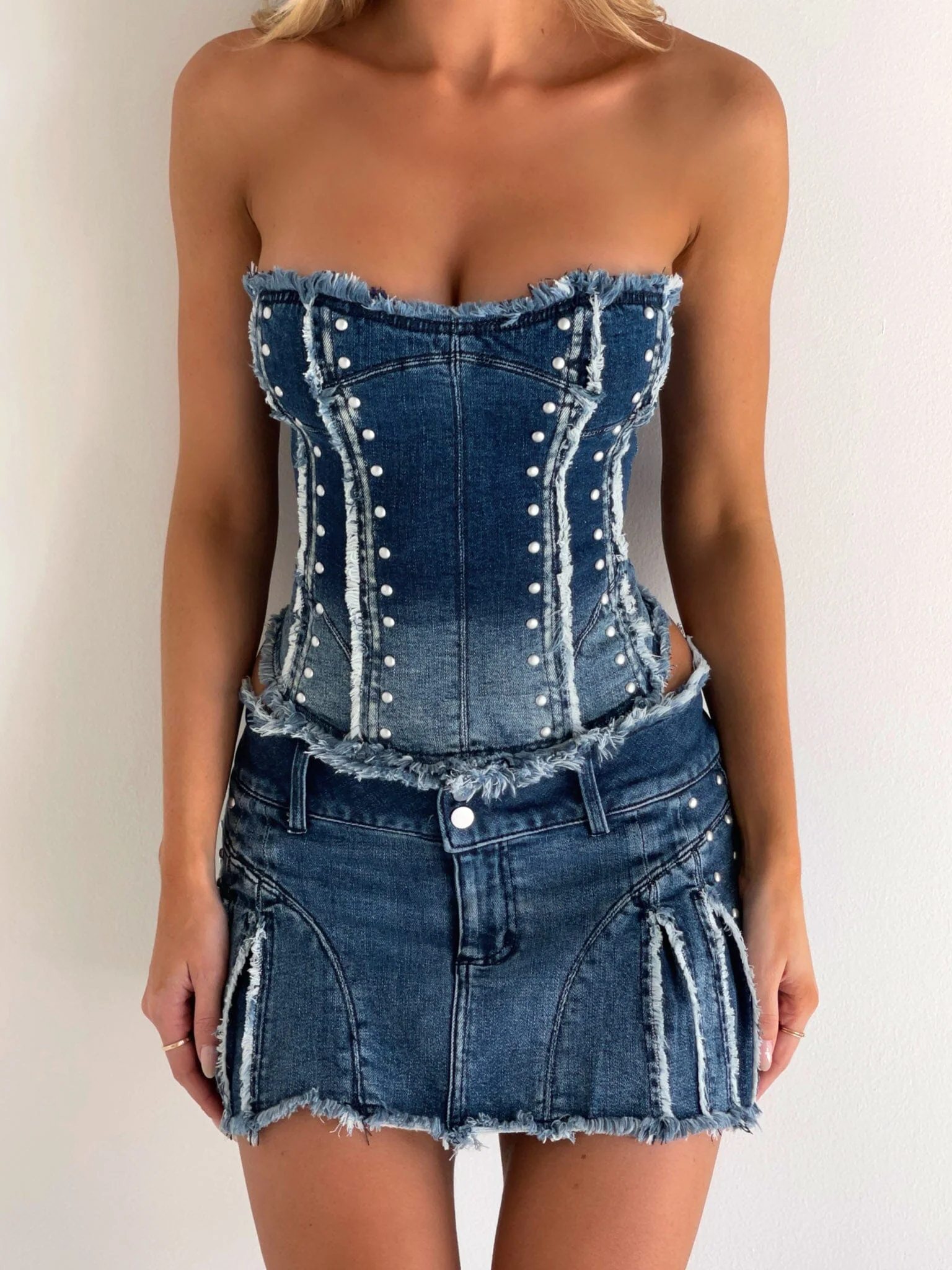 BENTLEY MINI SKIRT DENIM - Image 2