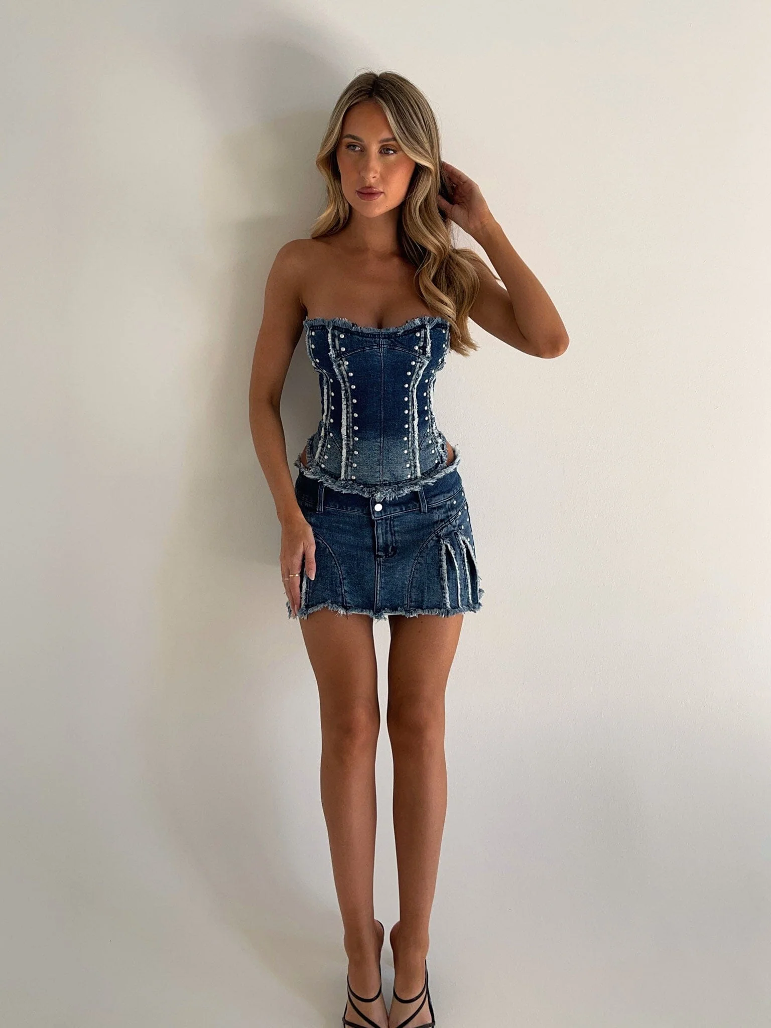 BENTLEY MINI SKIRT DENIM - Image 8