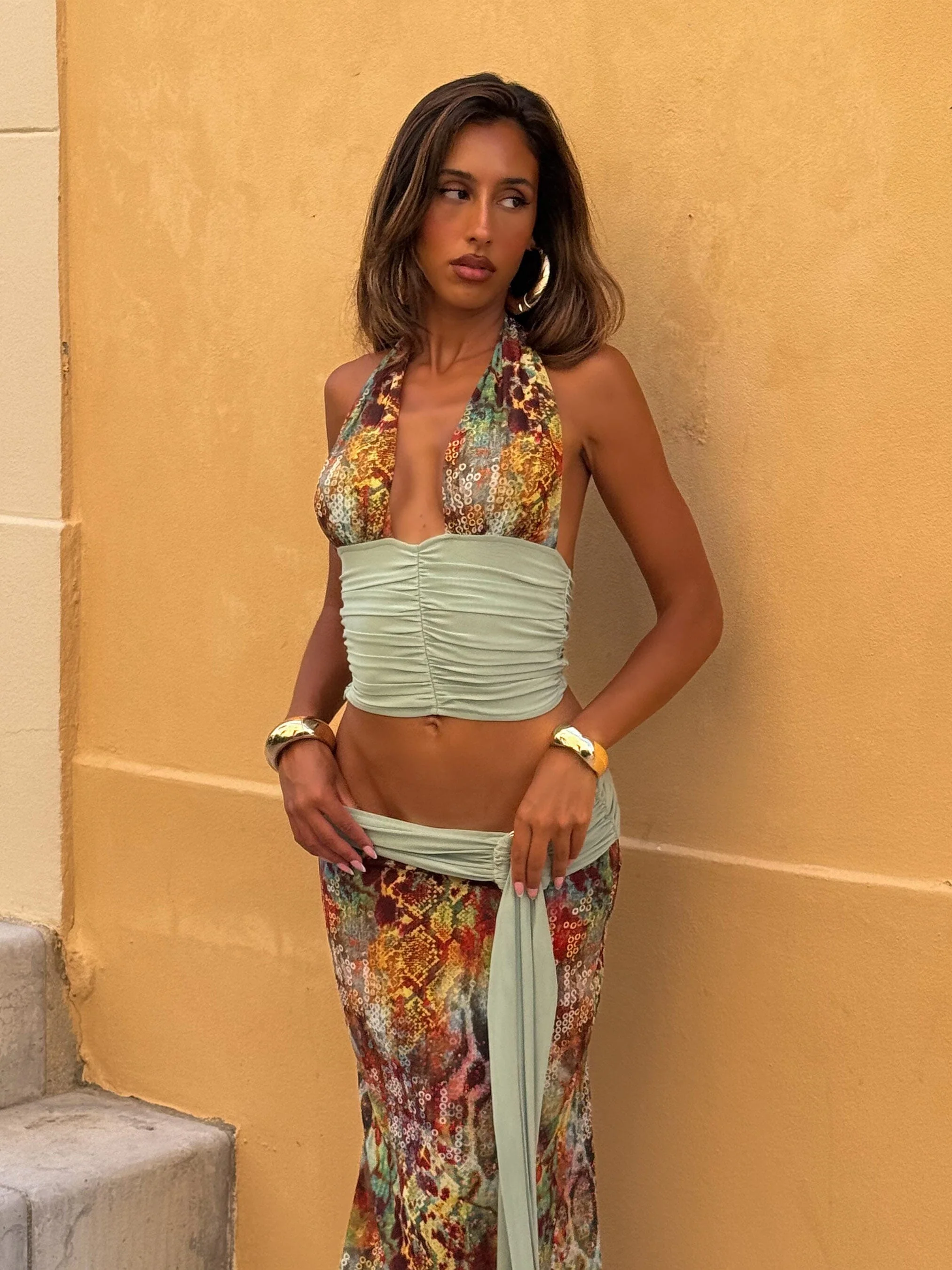 BRENNA MAXI SKIRT VIPER - Image 2