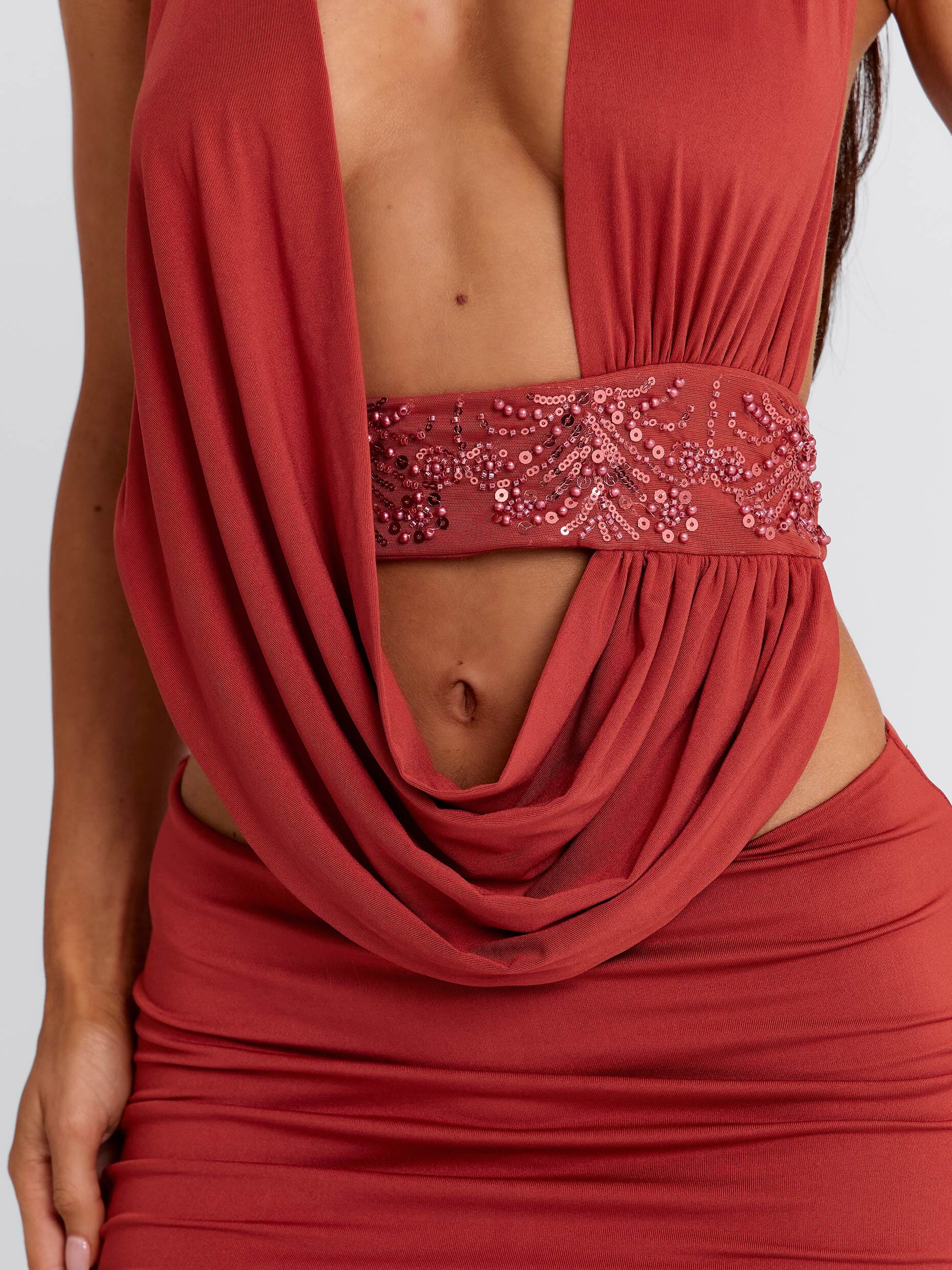 BRYNLEE MINI DRESS ORANGE - Image 8
