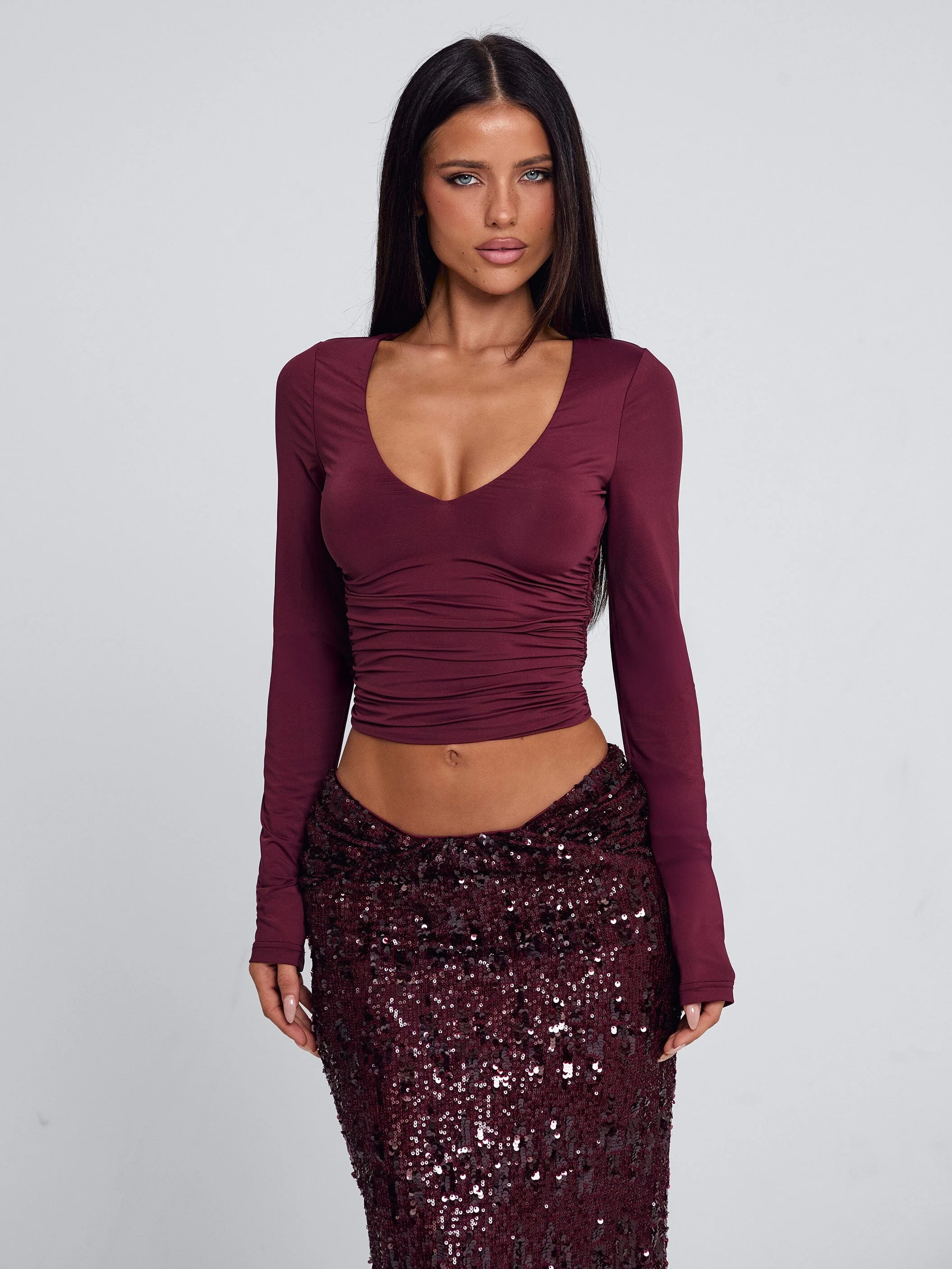 CAMHILLA TOP BURGUNDY - Image 7