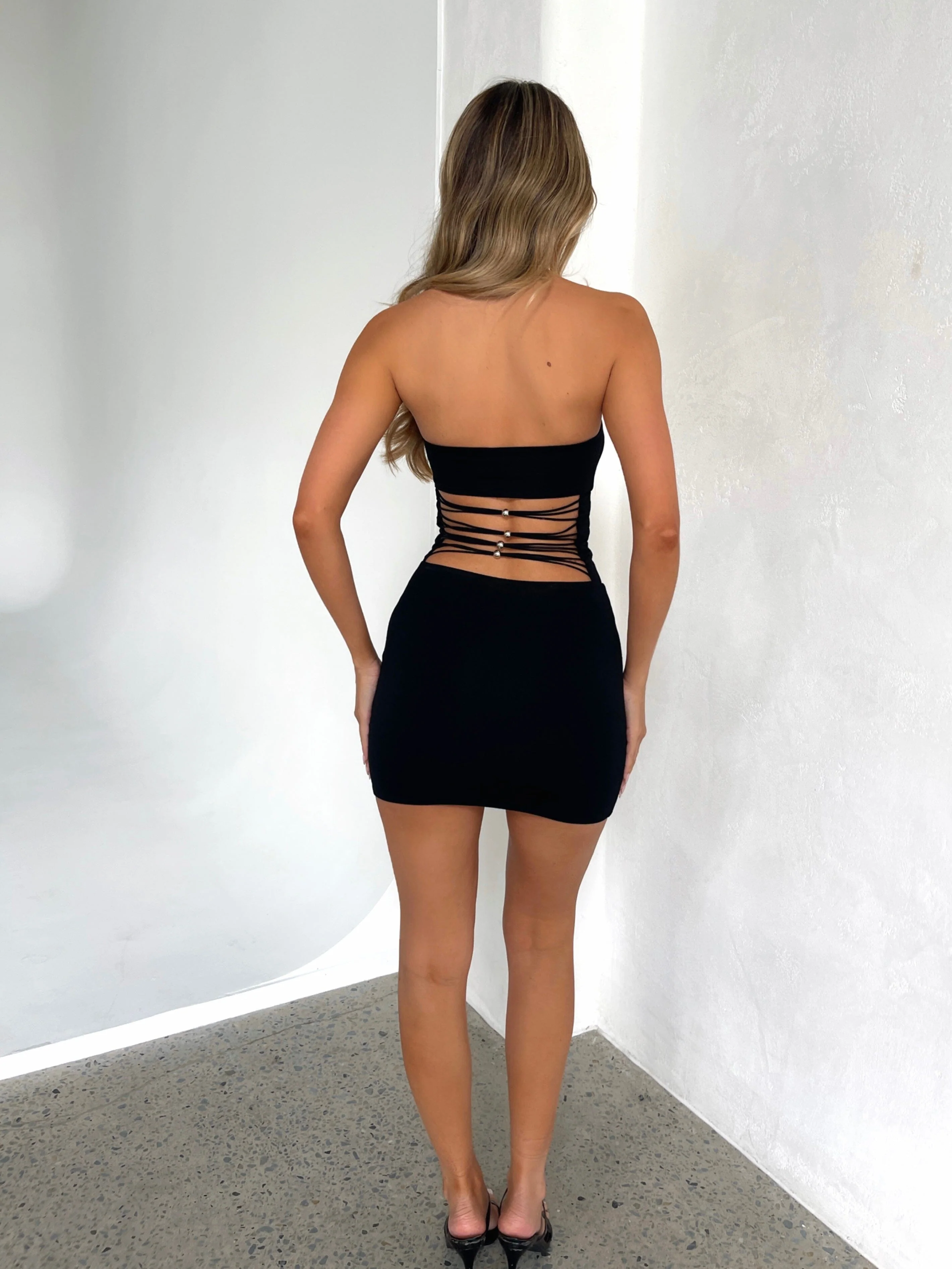 CARTER MINI DRESS BLACK - Image 3