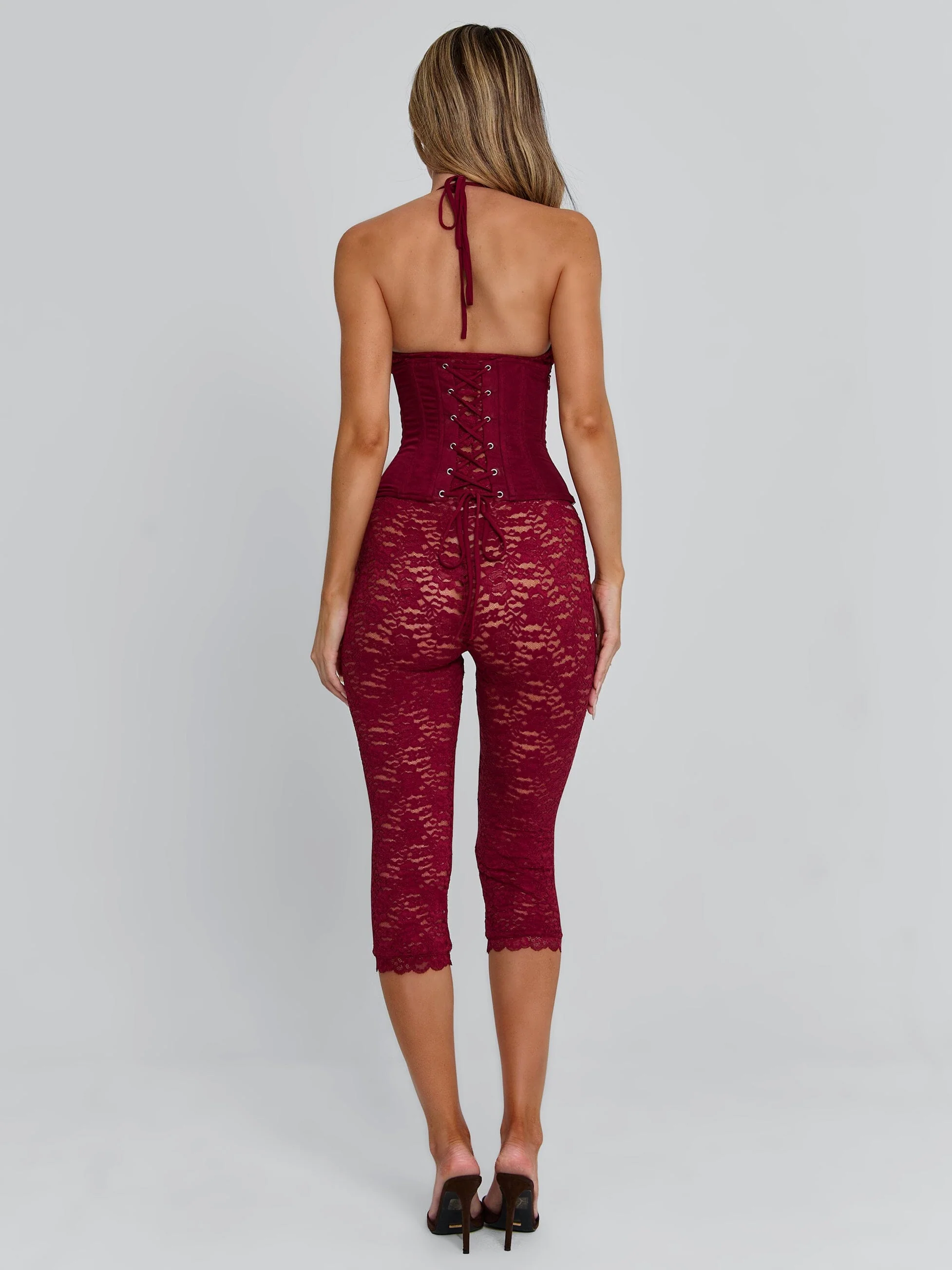 CENDRE PLAYSUIT BURGUNDY - Image 6