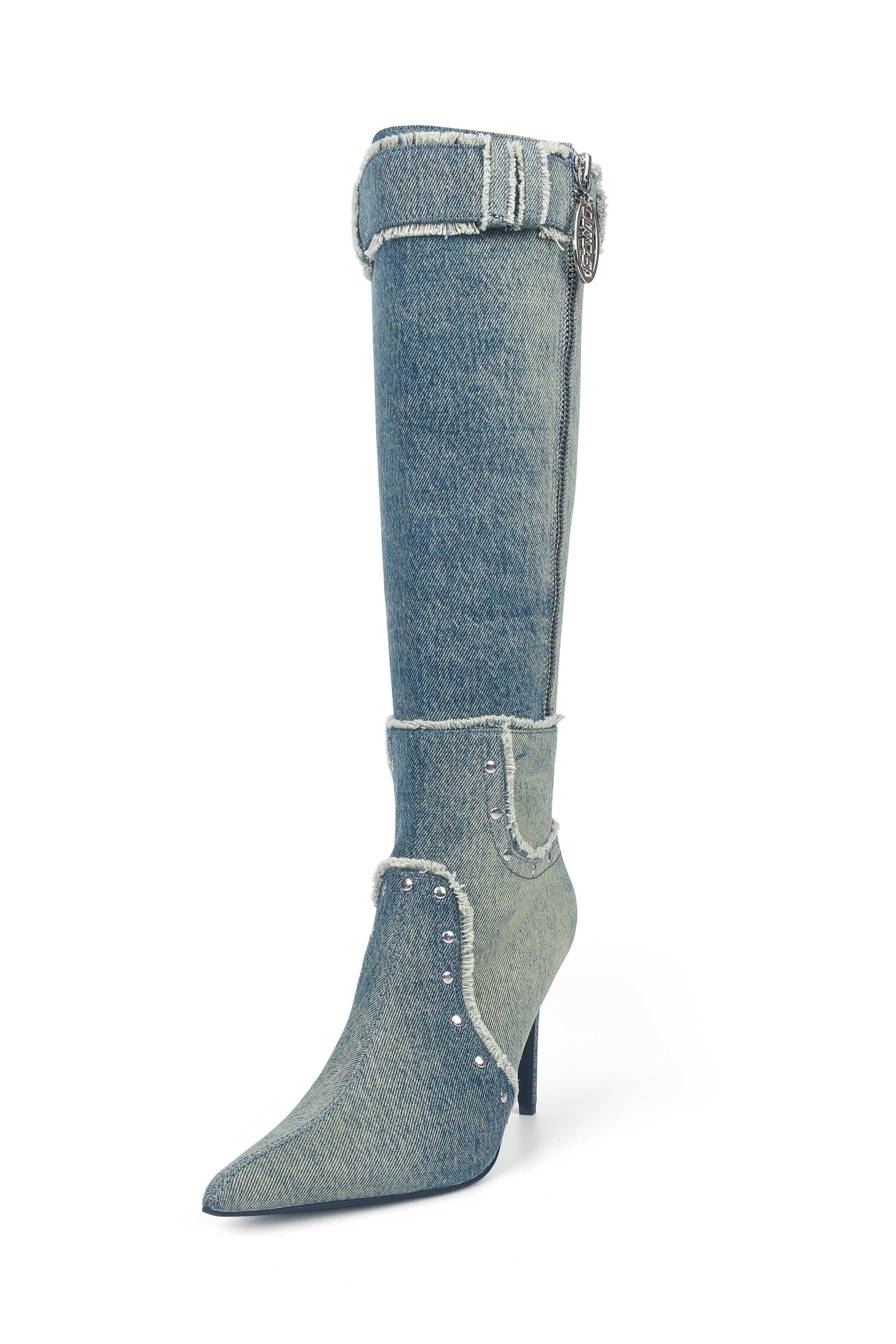 CINDY DENIM BOOTS - Image 10