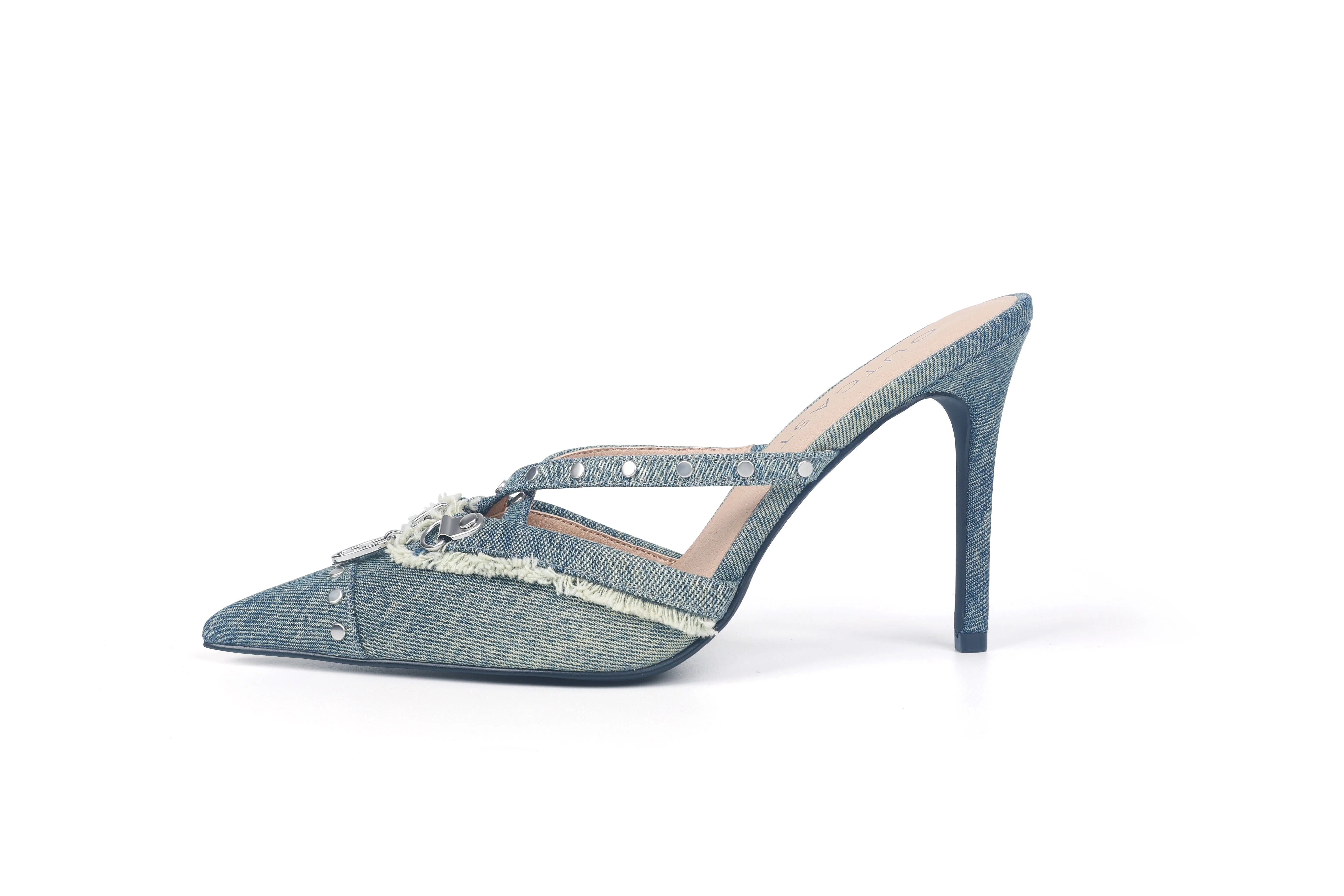 CINDY DENIM HEELS - Image 9