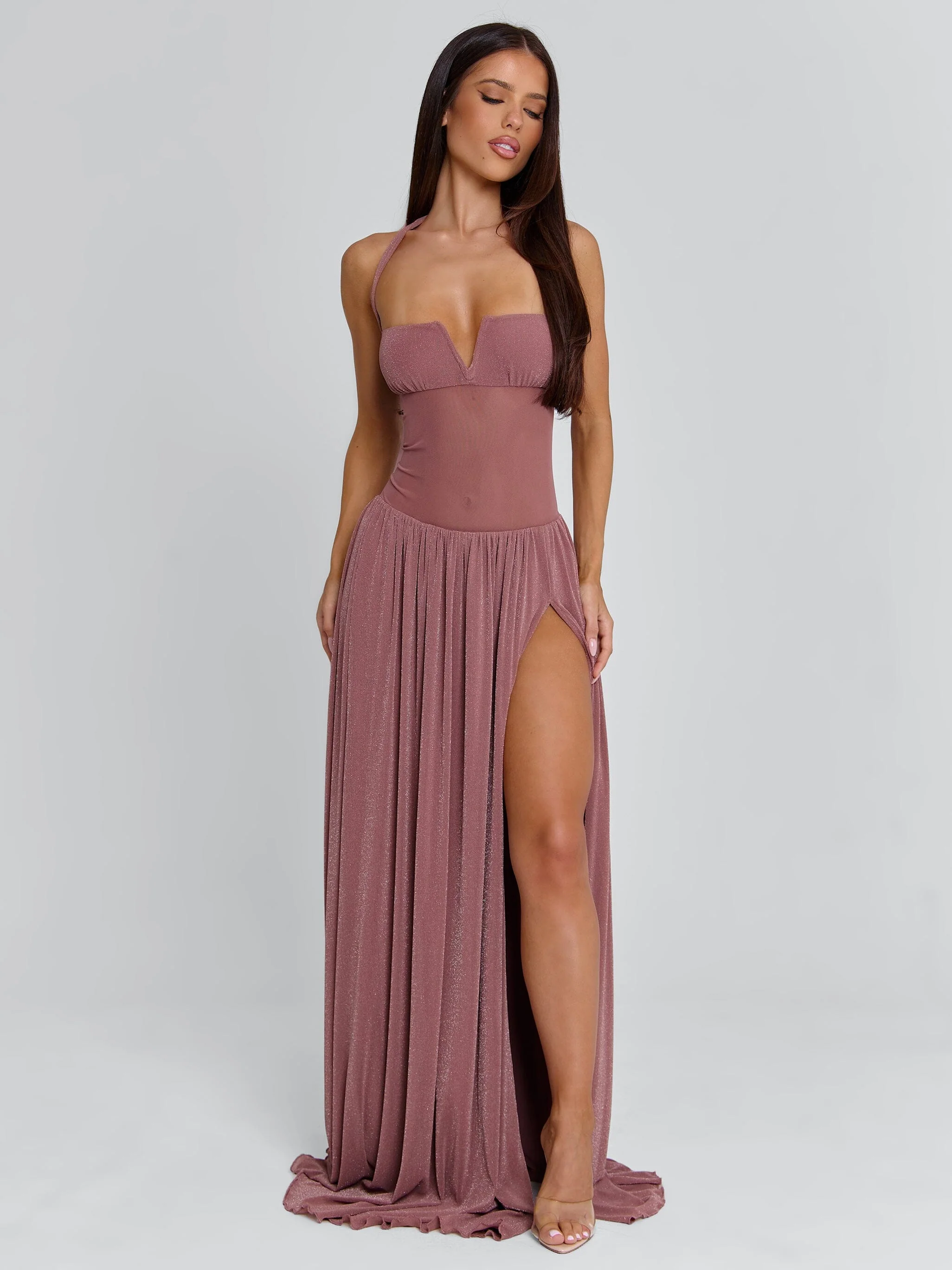 DEE MAXI DRESS MAUVE - Image 2