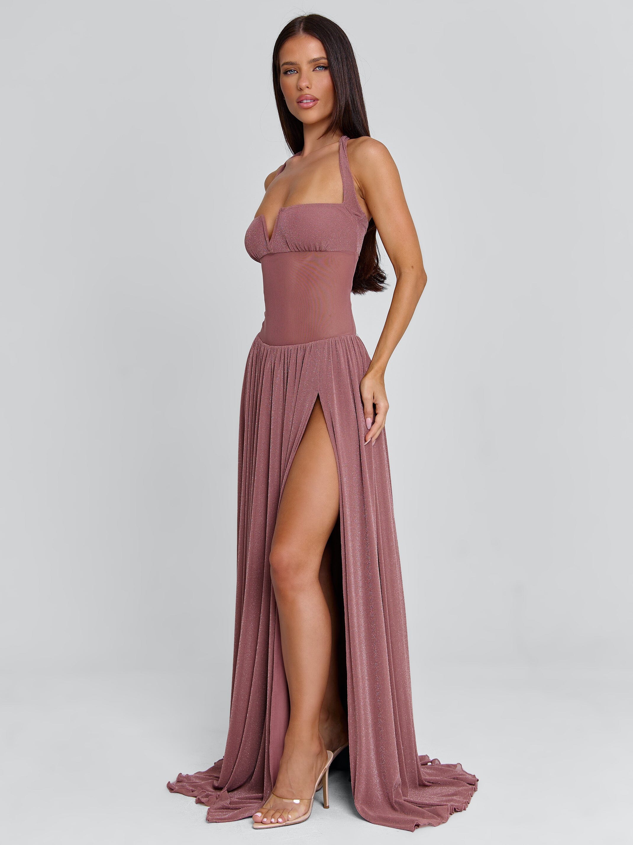 DEE MAXI DRESS MAUVE - Image 4