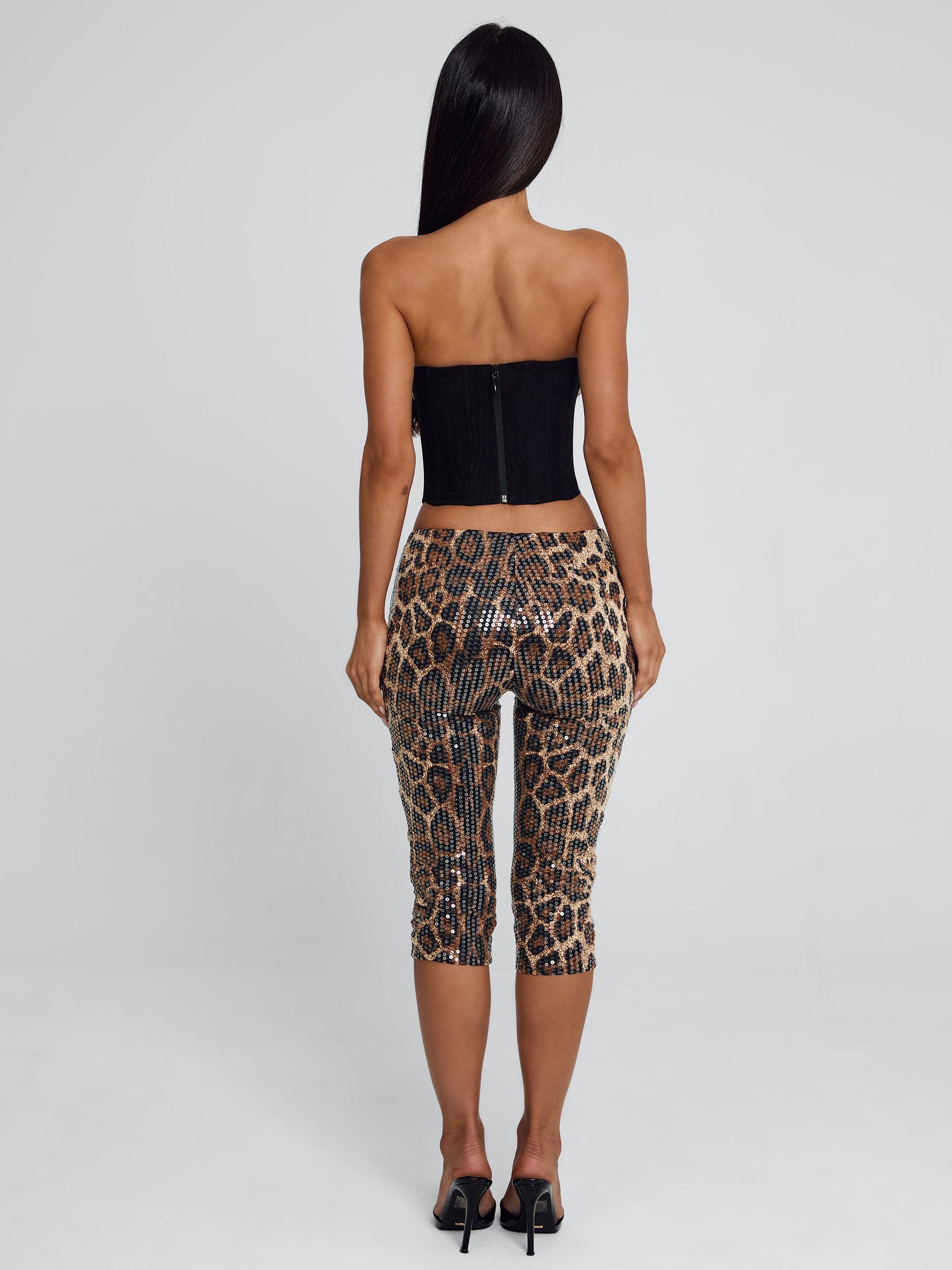 EIRA CAPRI PANT LEOPARD SEQUIN - Image 5