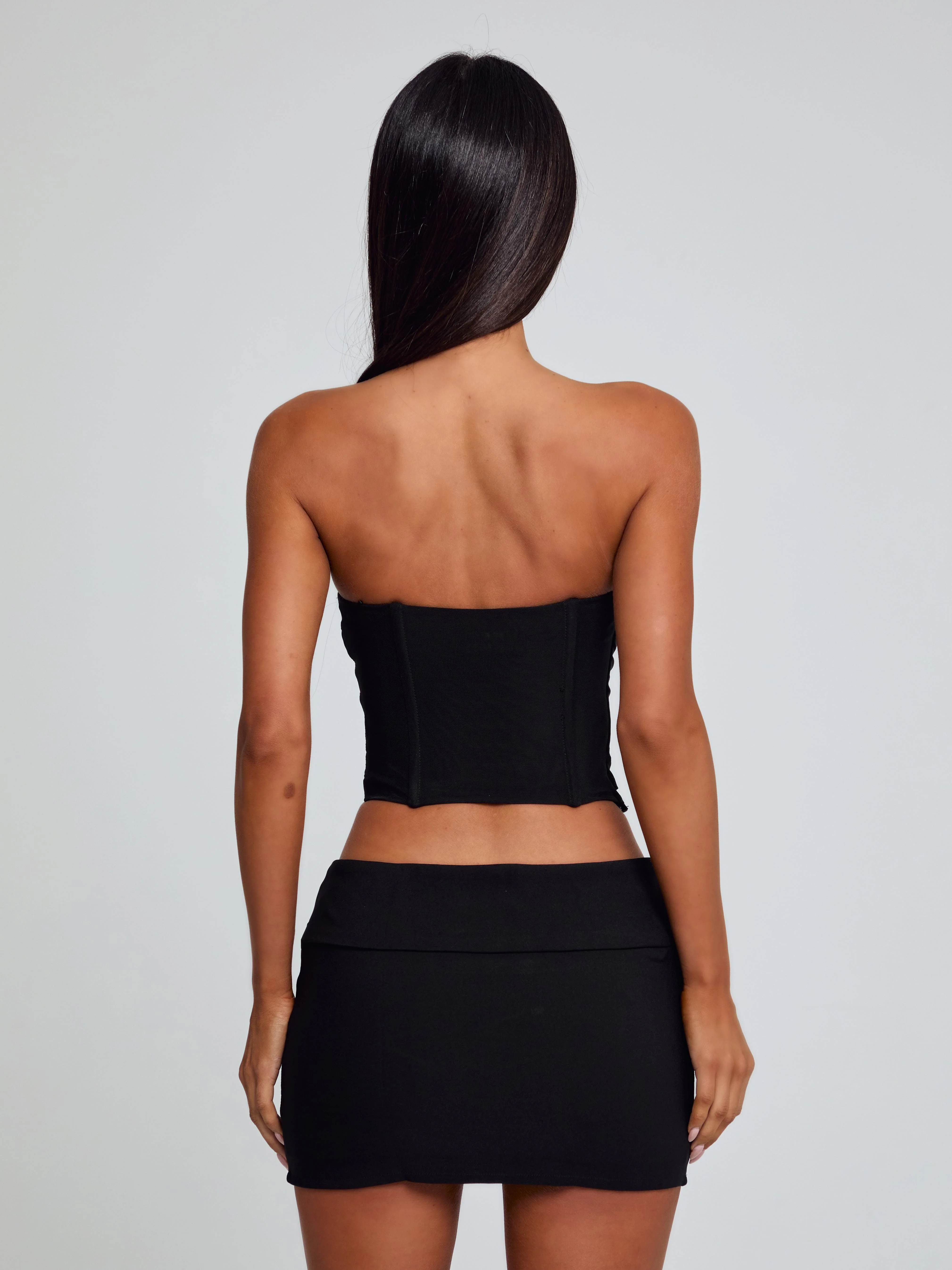 ELLIS CORSET TOP BLACK - Image 5