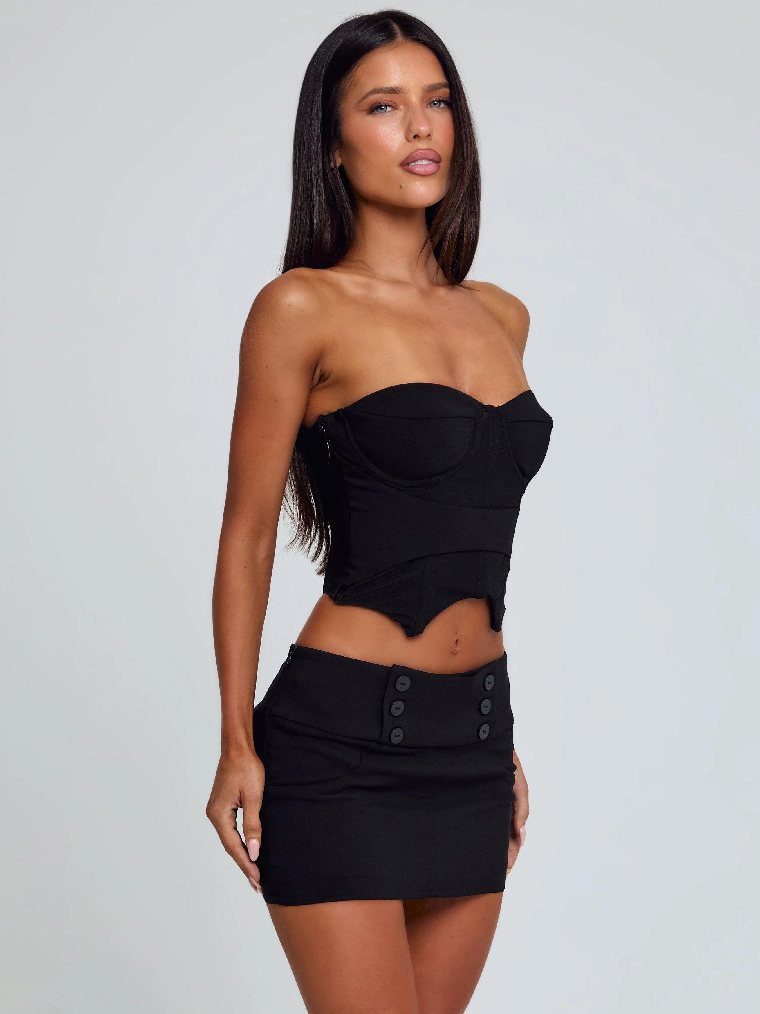 ELLIS MINI SKIRT BLACK - Image 3