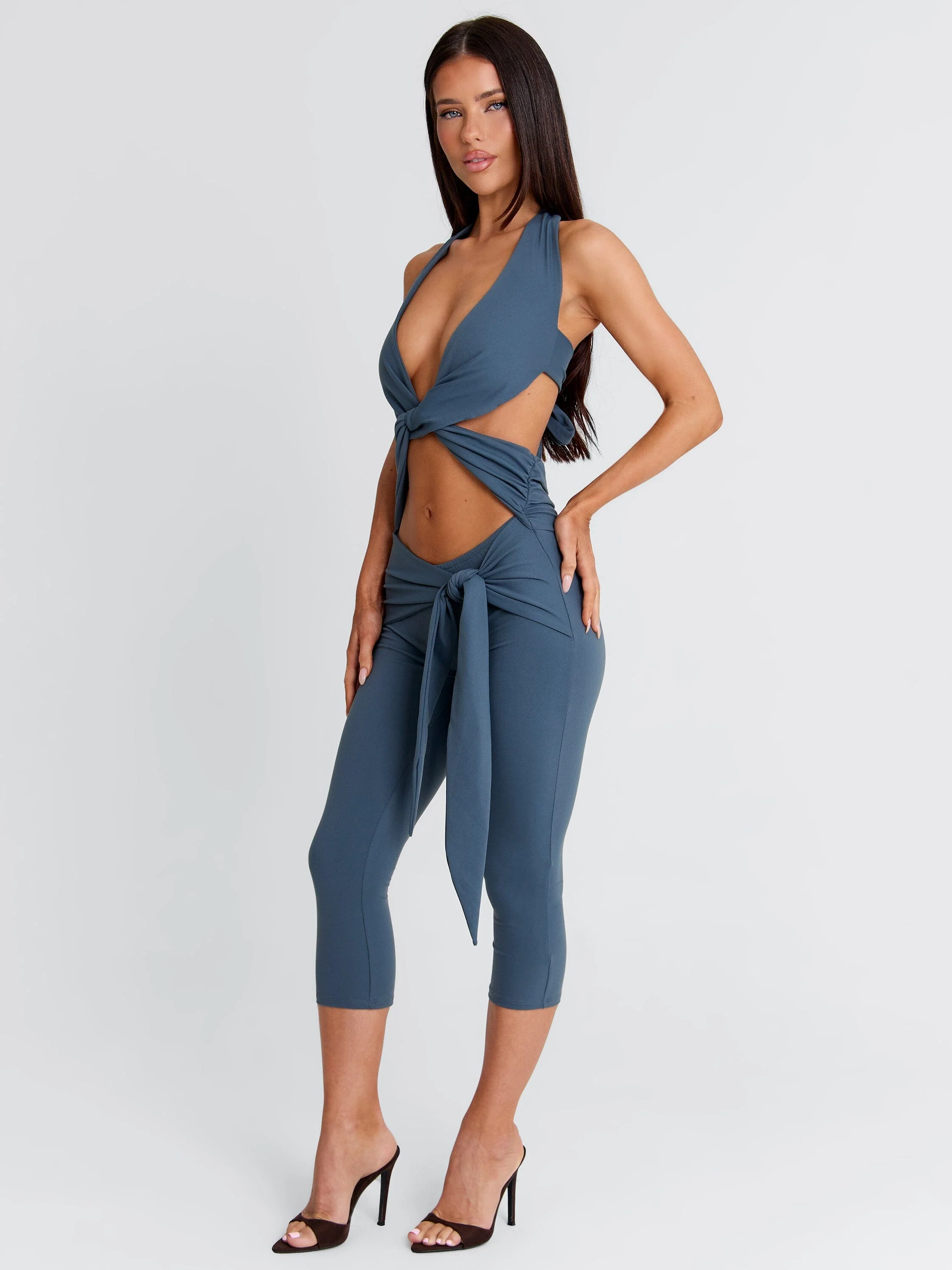 EUGENIA CAPRI JUMPSUIT SLATE - Image 5