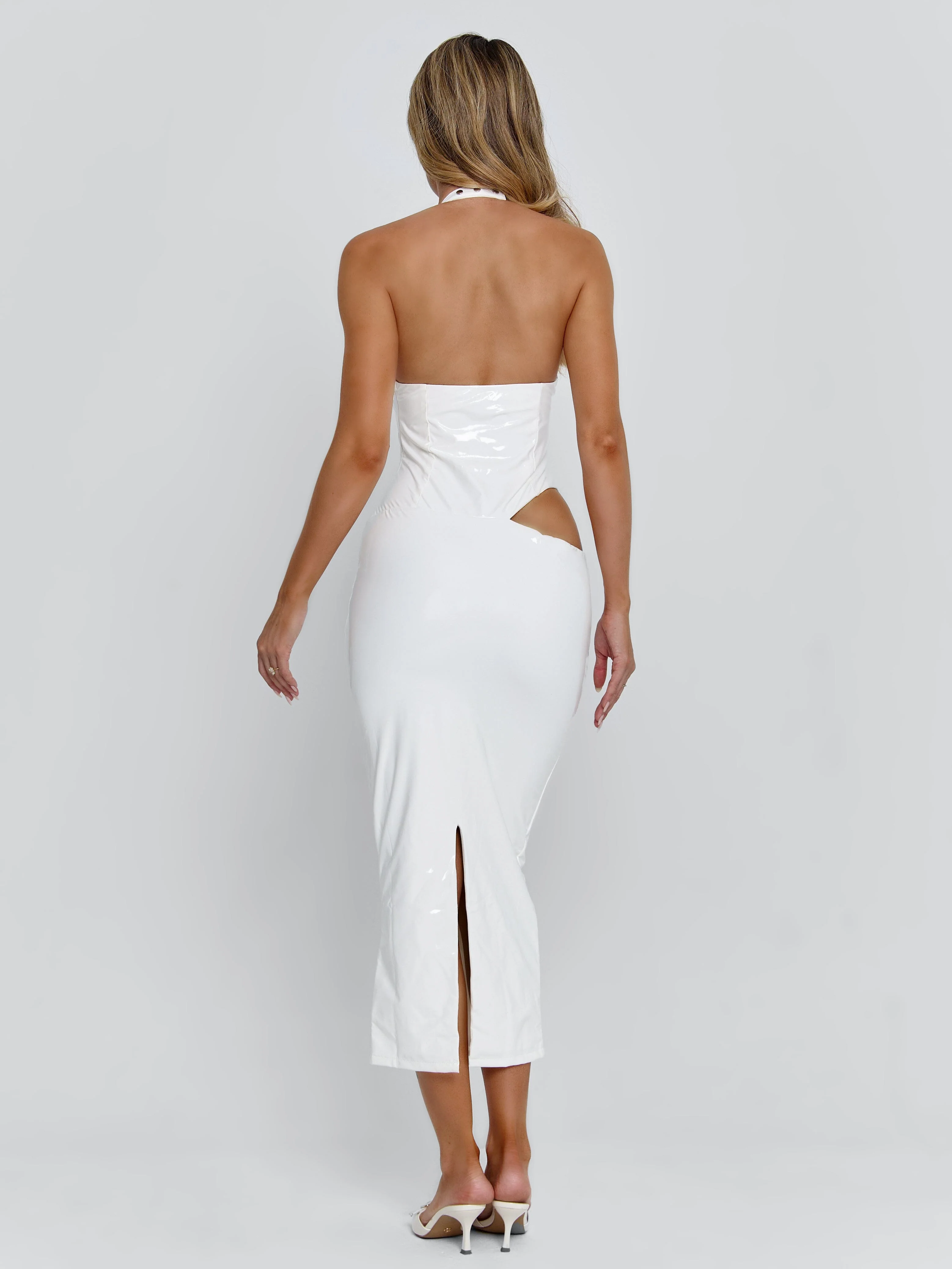 EVALEE MIDI DRESS WHITE - Image 6