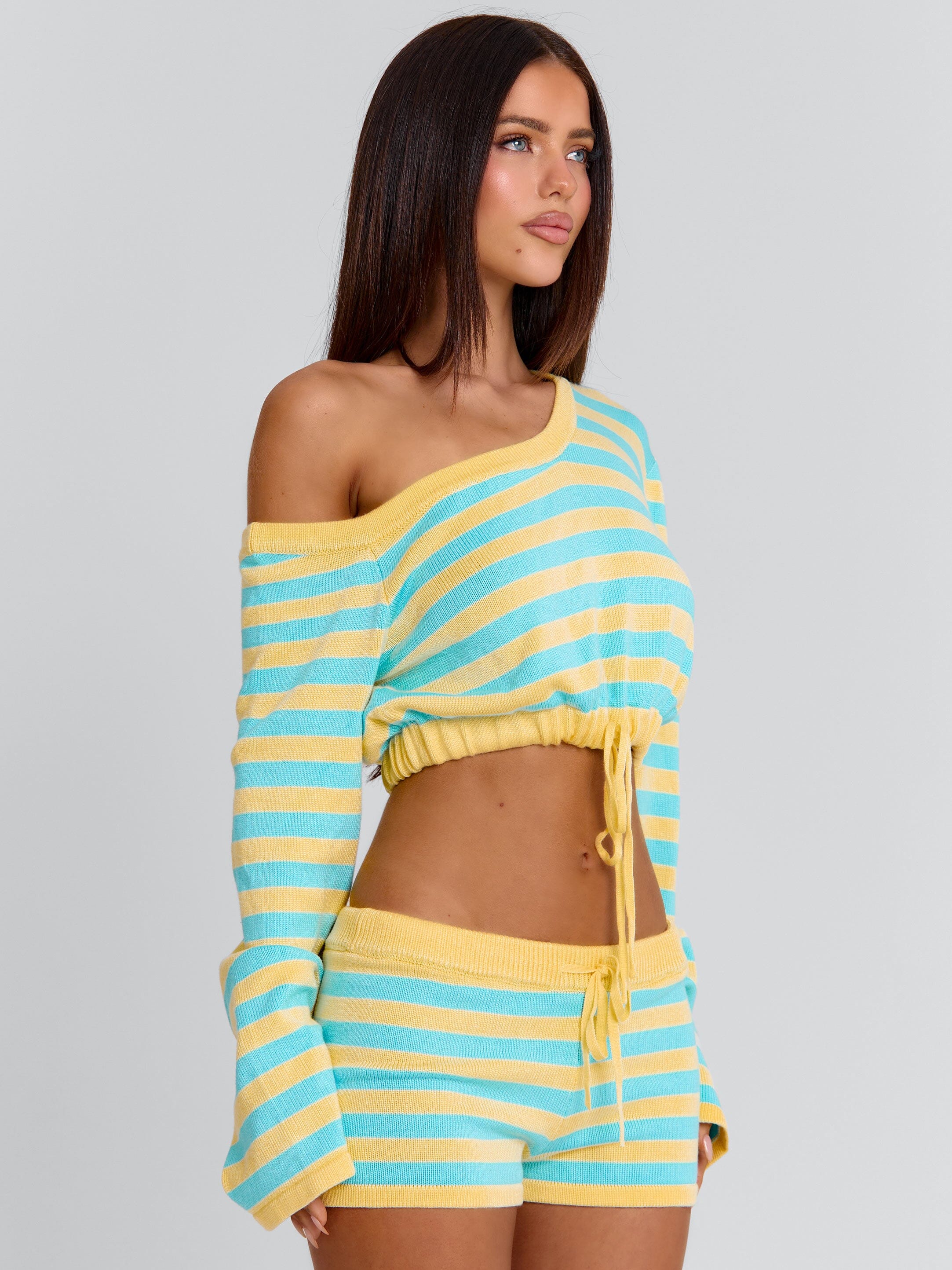 HATTIE TOP BLUE AND YELLOW STRIPE - Image 4