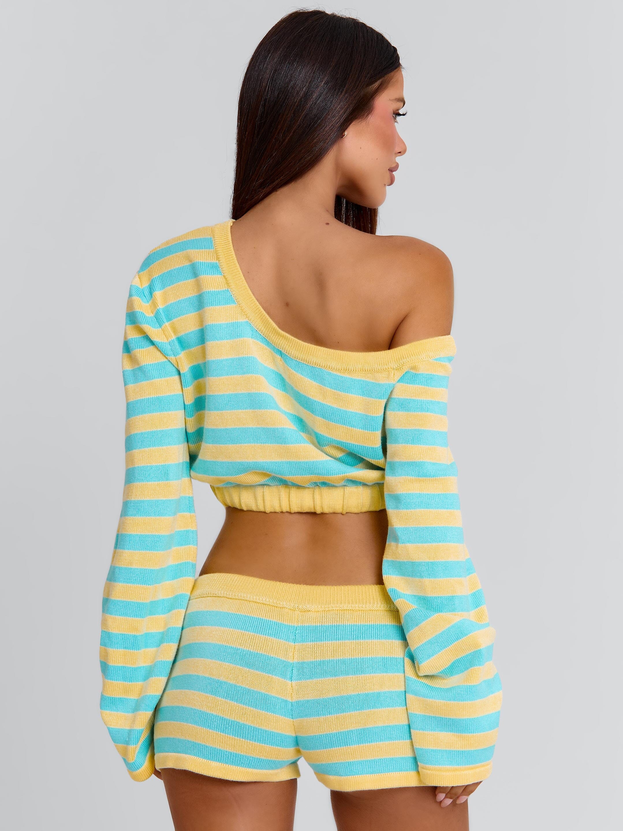 HATTIE TOP BLUE AND YELLOW STRIPE - Image 5