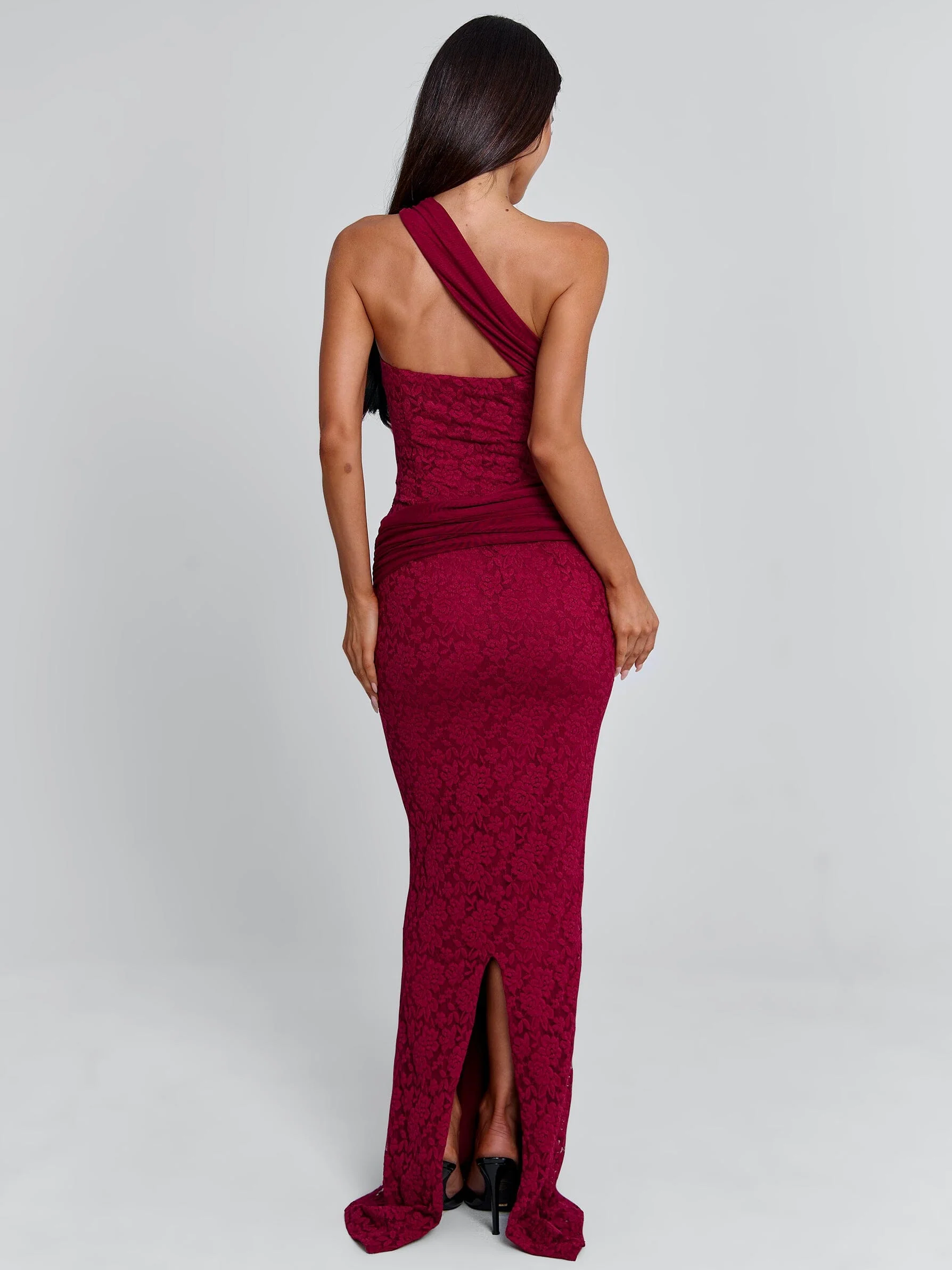 IRMA MAXI DRESS BURGUNDY - Image 6