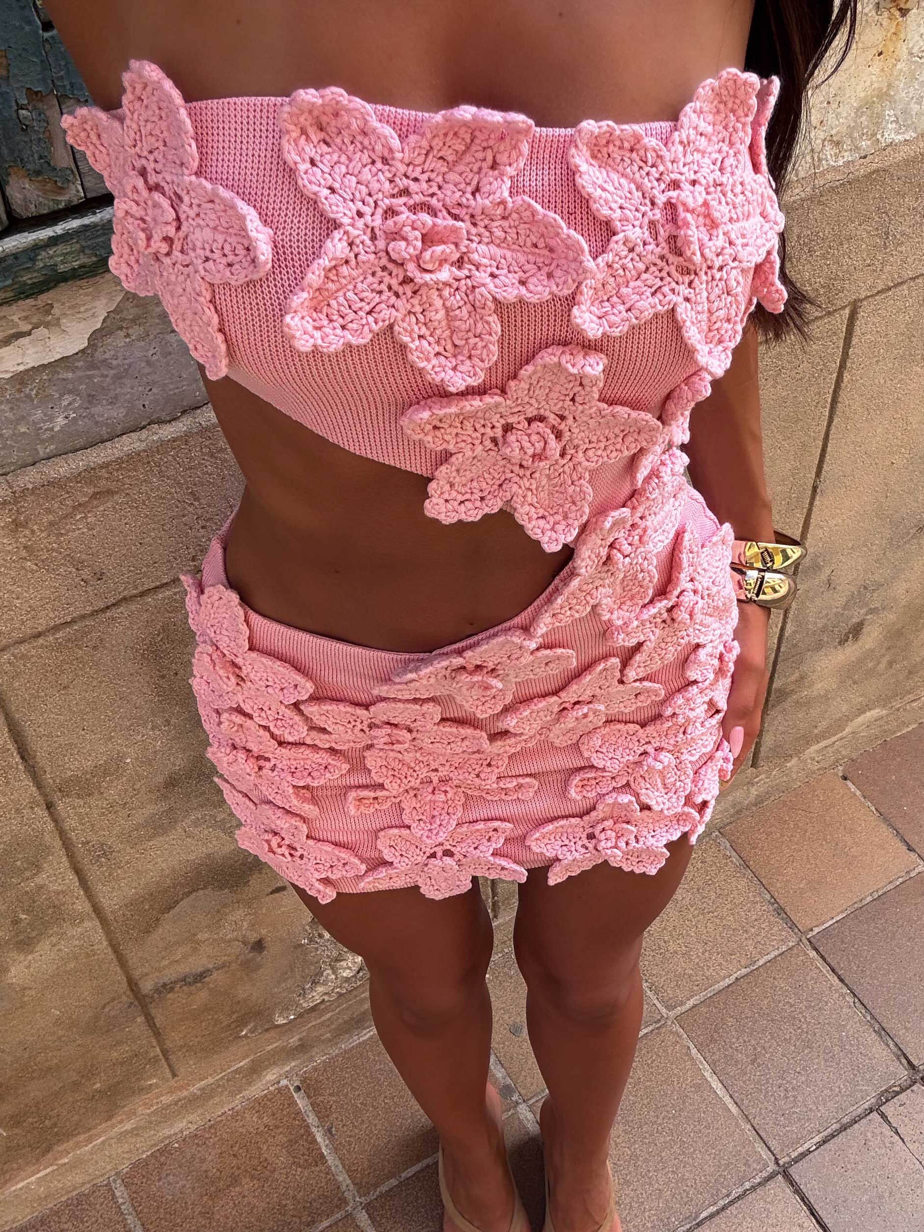IYLA MINI DRESS PINK - Image 8