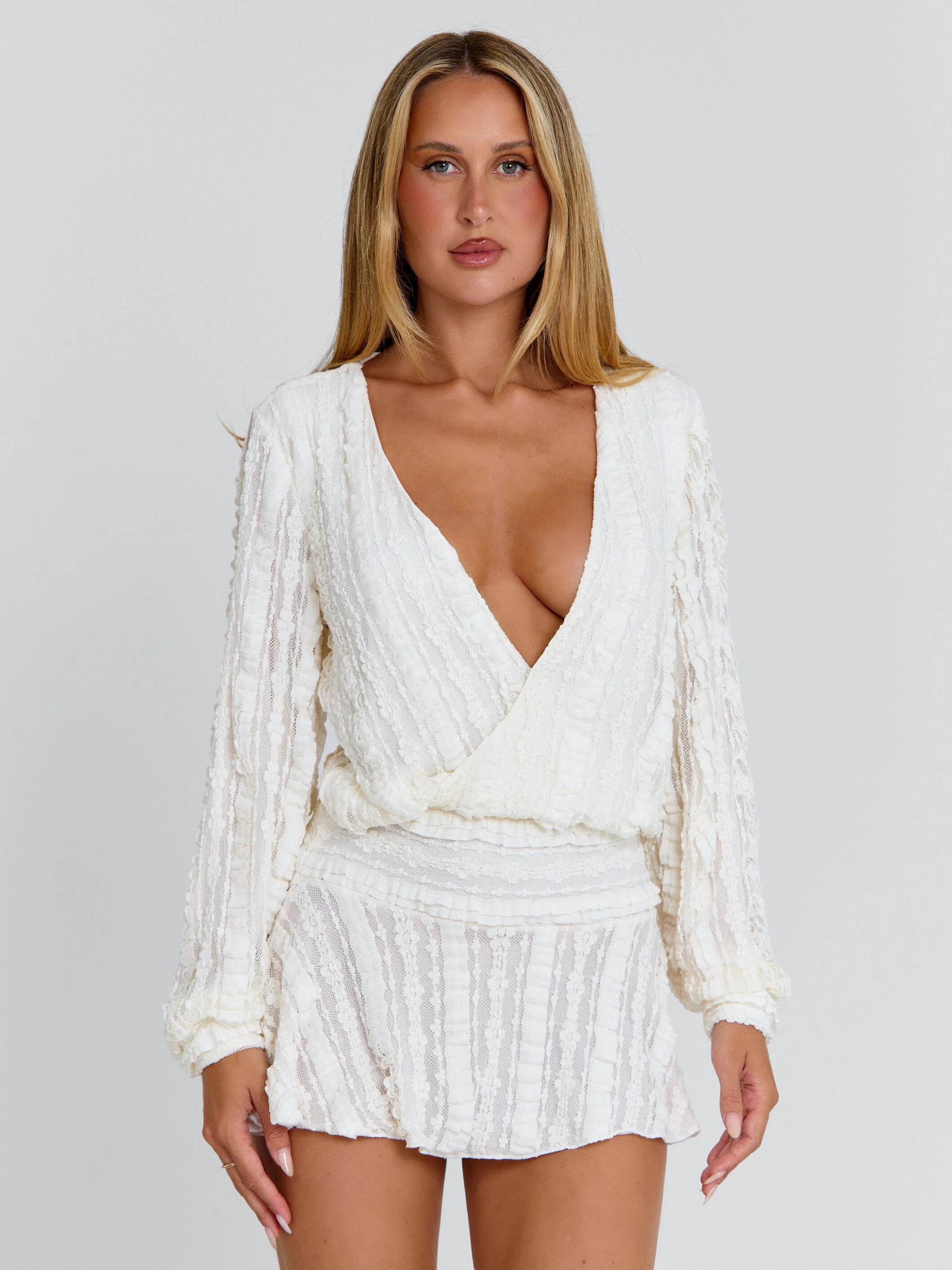 IZZY MINI DRESS CREAM - Image 3