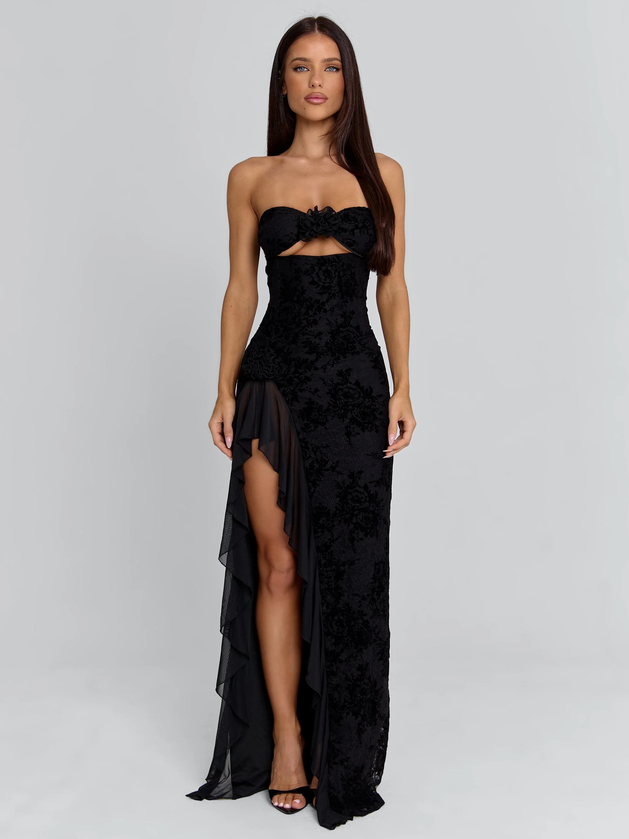 JULIAN MAXI DRESS BLACK - Image 4