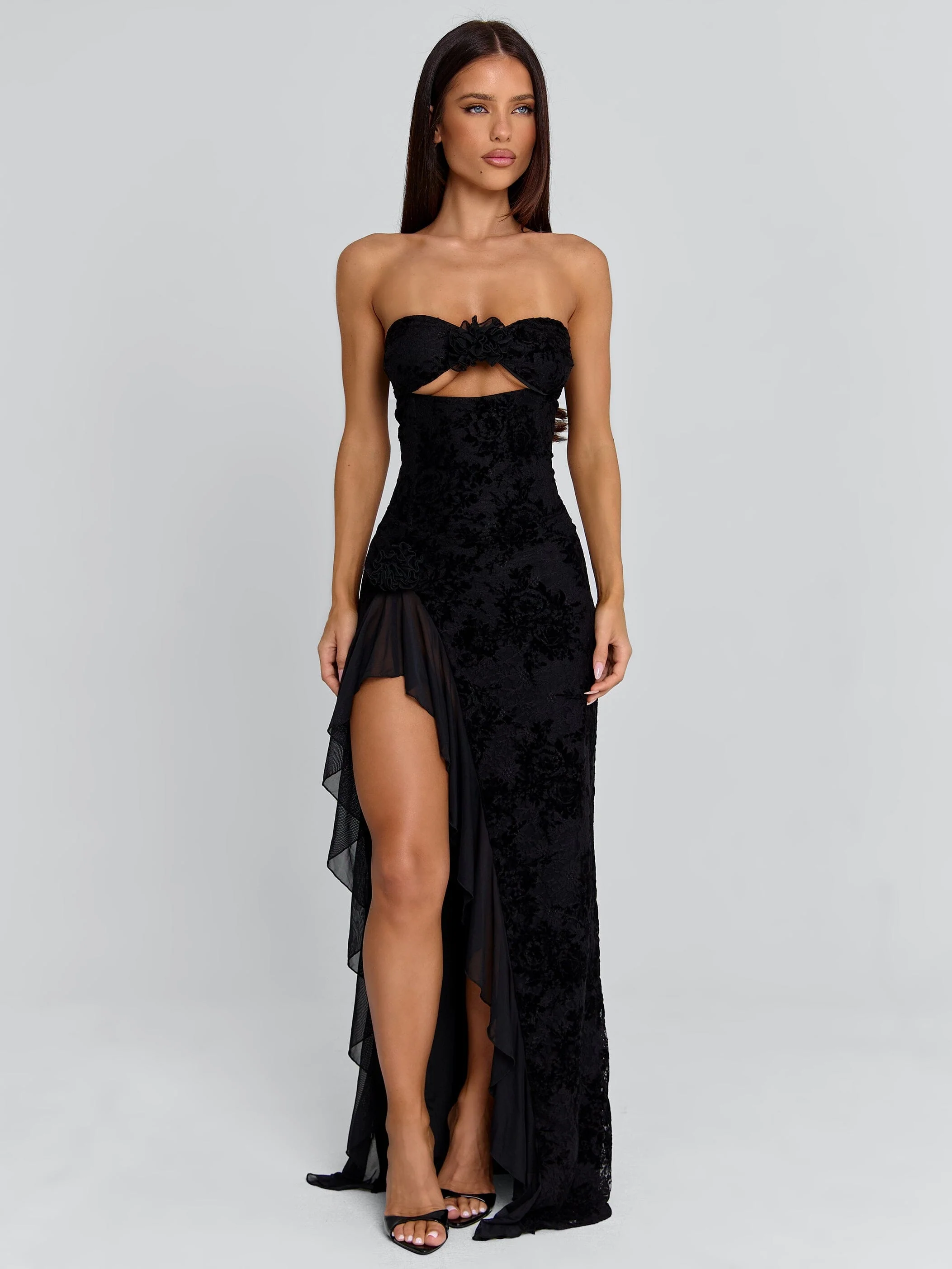 JULIAN MAXI DRESS BLACK - Image 7