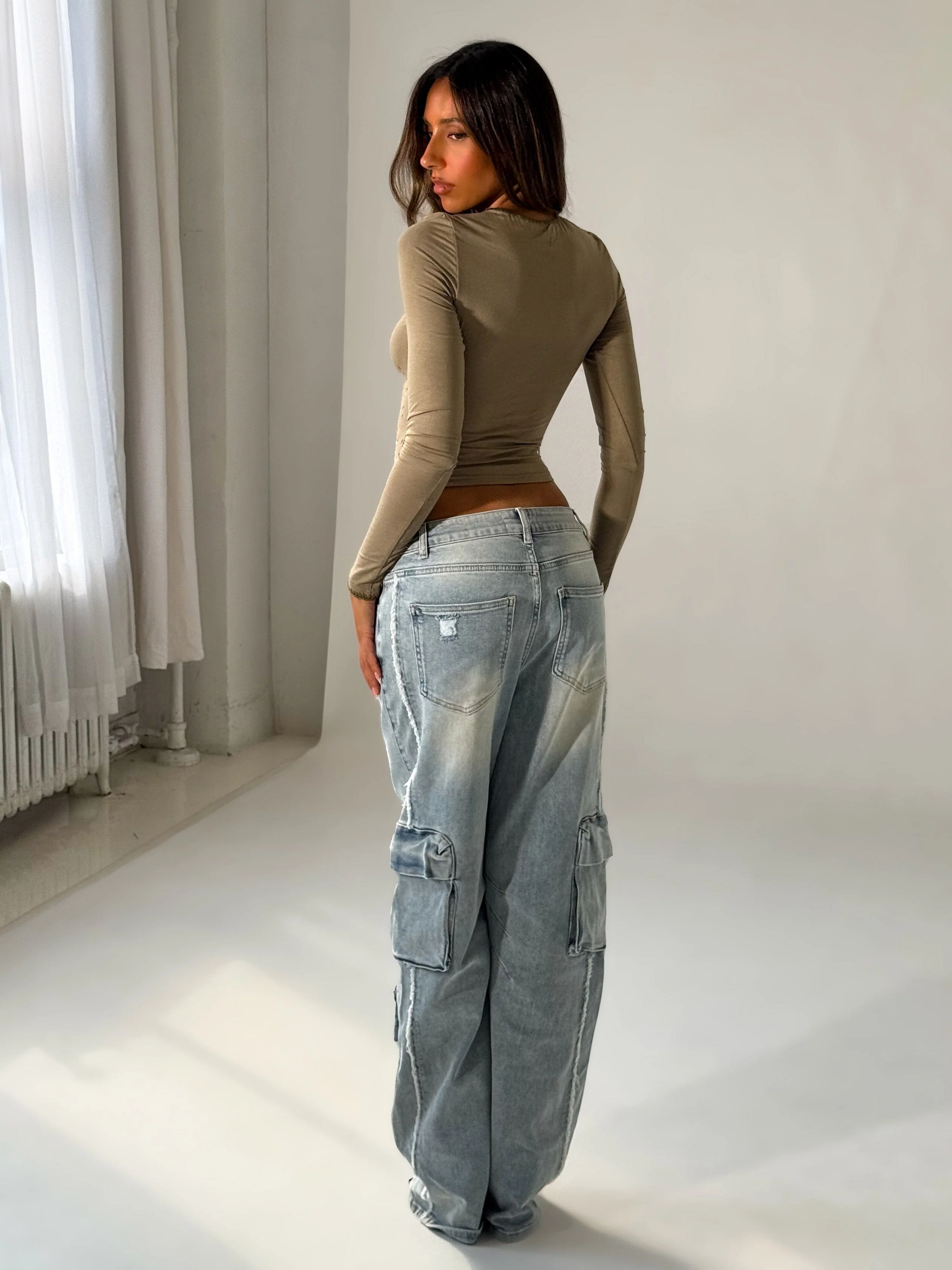 KATNESS PANTS LIGHT WASH DENIM - Image 5