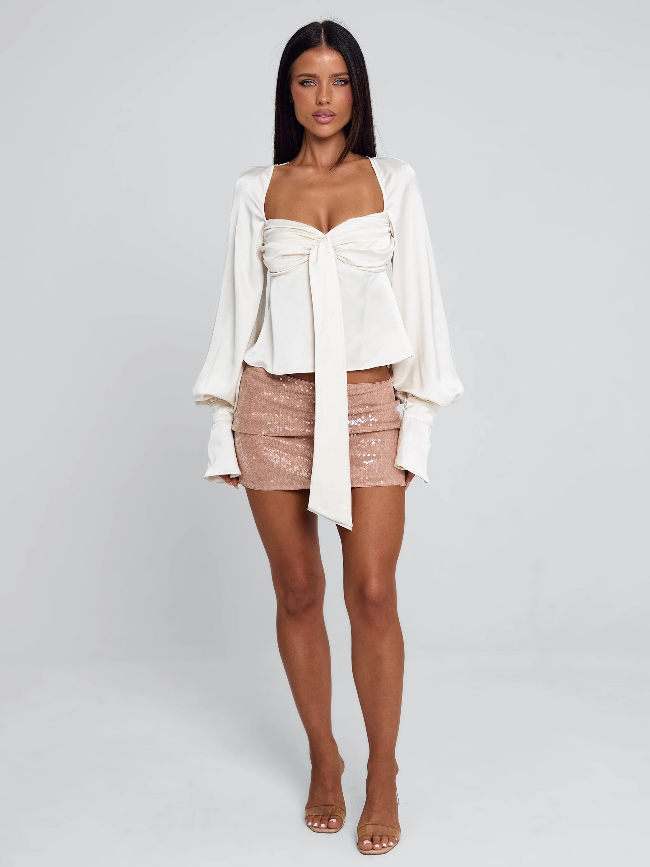 KAVANA MINI SKIRT ROSE GOLD - Image 7