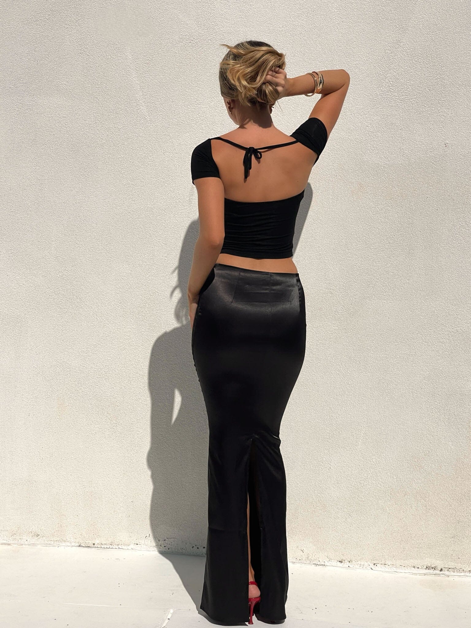 KERRY MAXI SKIRT BLACK - Image 5