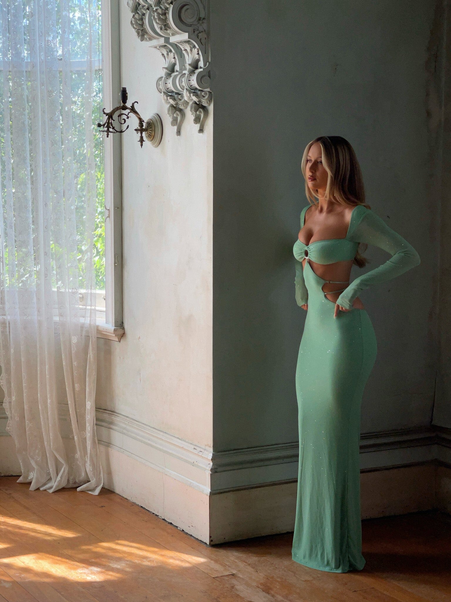 KORI MAXI DRESS MINT - Image 4