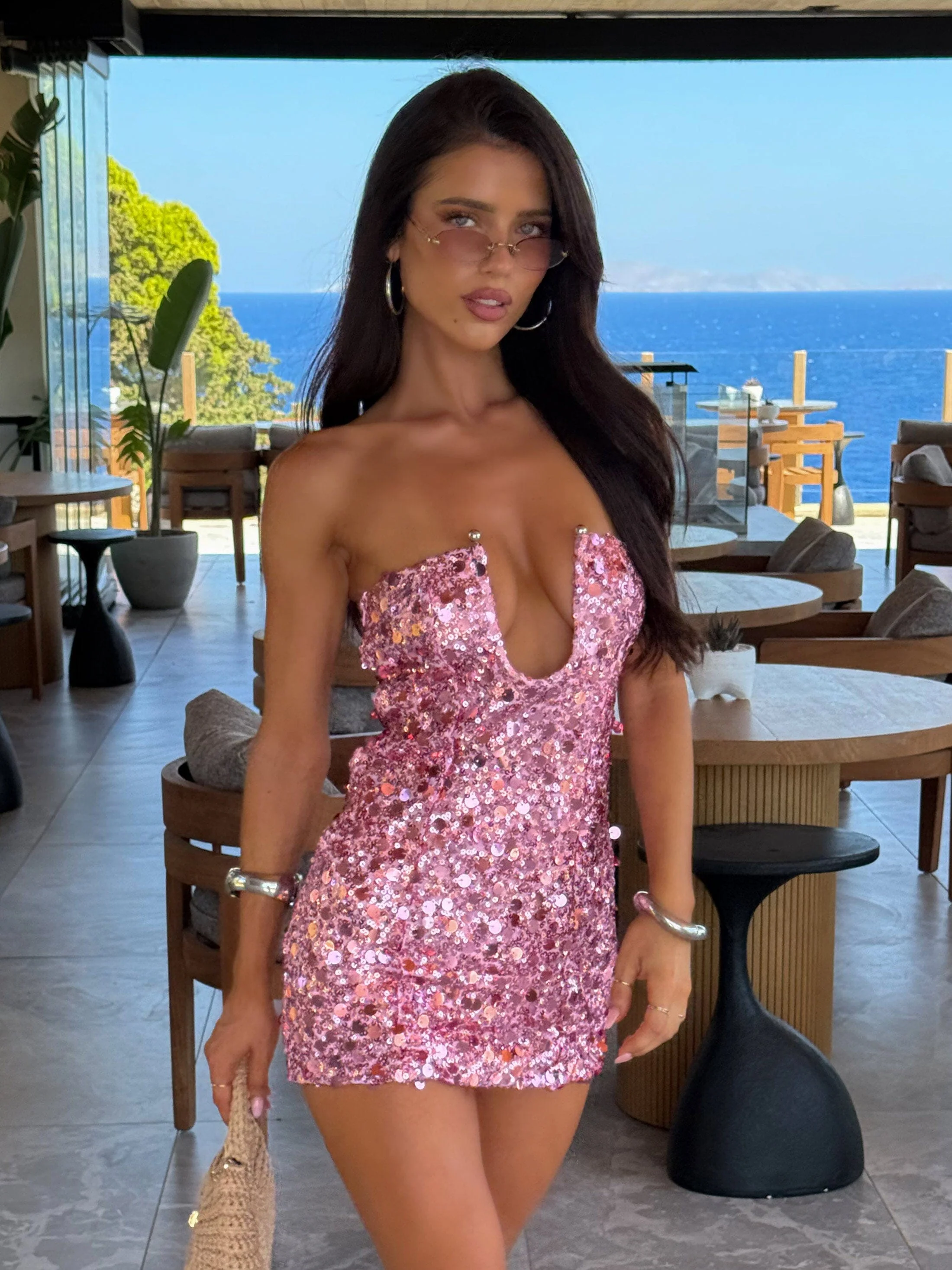 LAVIA MINI DRESS PINK - Image 4