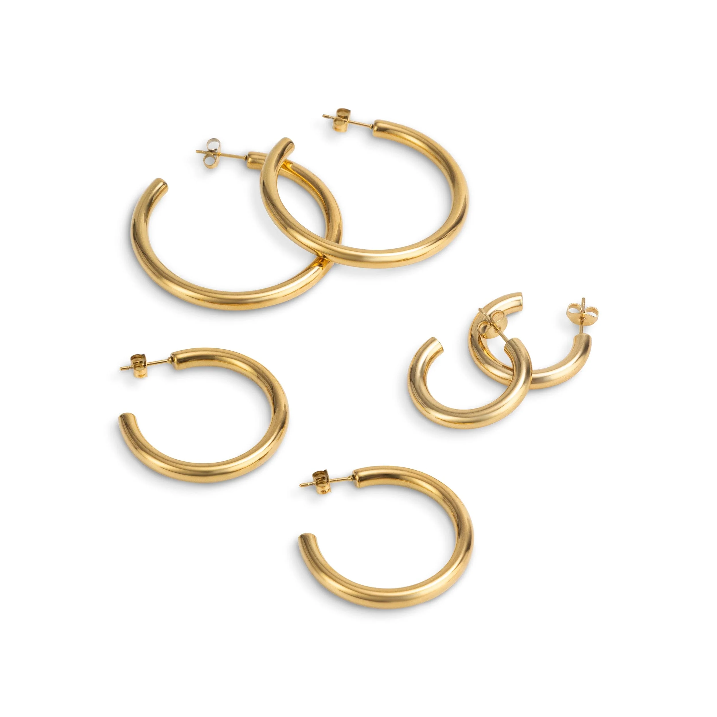 LIOR 3 PAIR EARRING SET GOLD - Image 10