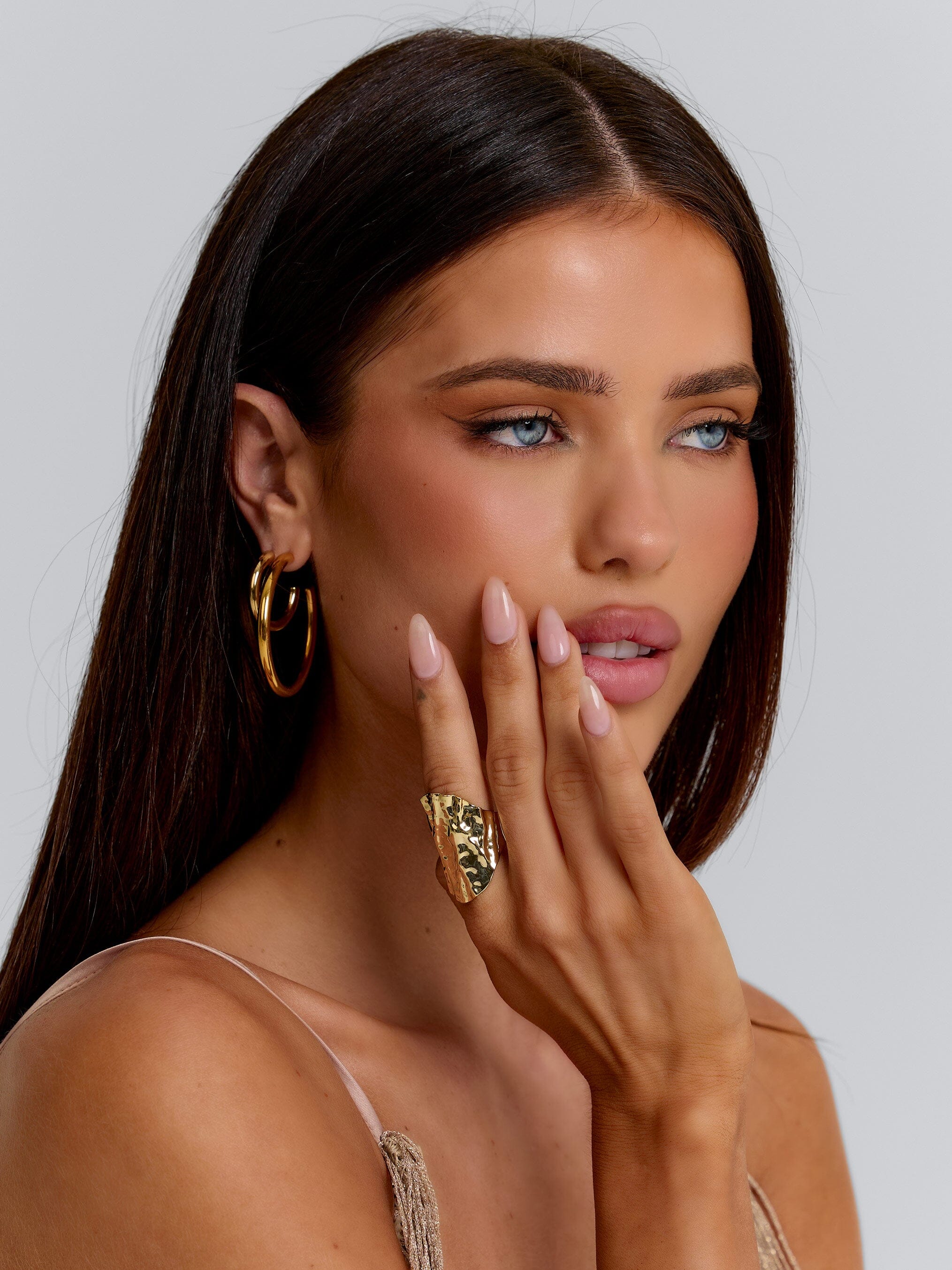LIOR 3 PAIR EARRING SET GOLD - Image 2