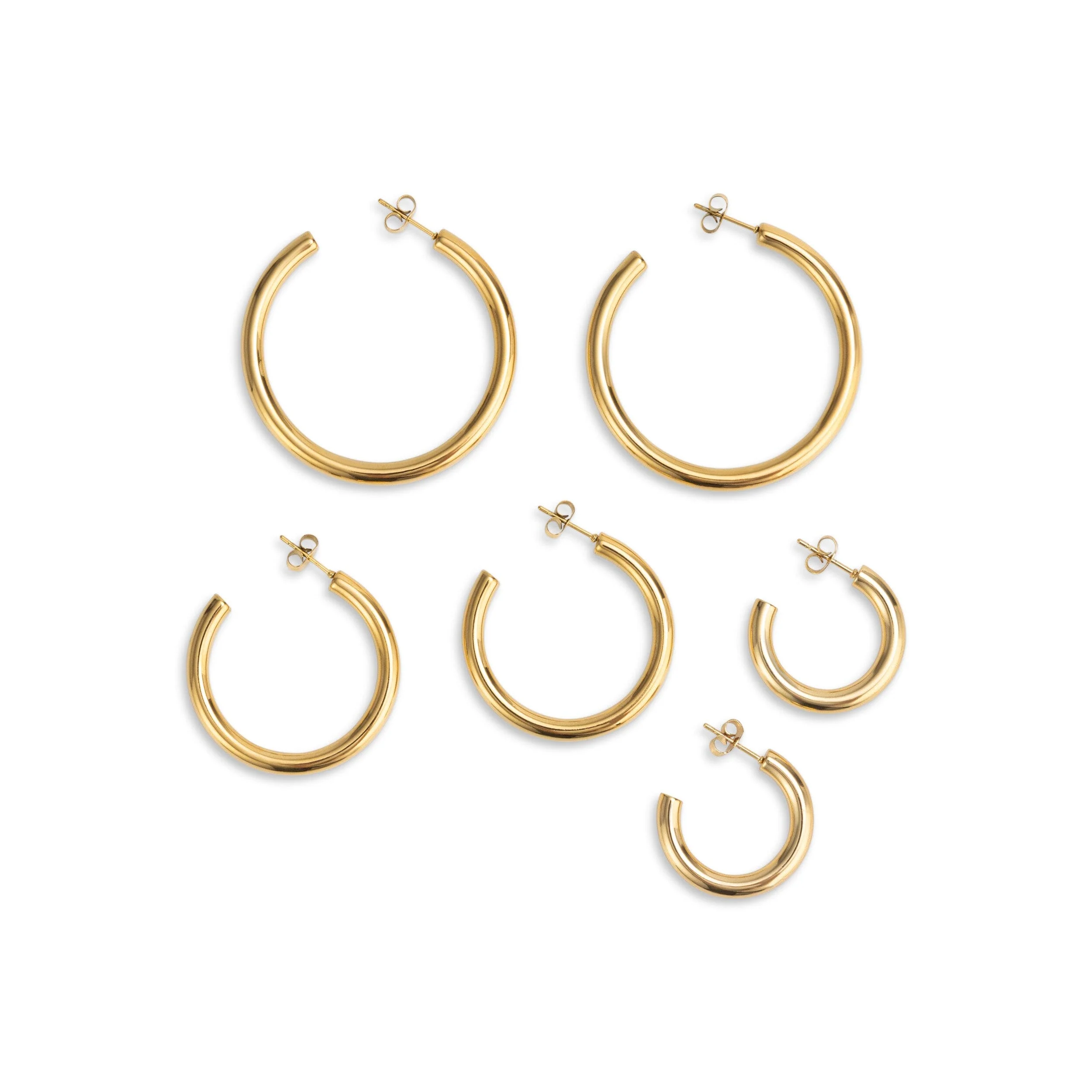 LIOR 3 PAIR EARRING SET GOLD - Image 9