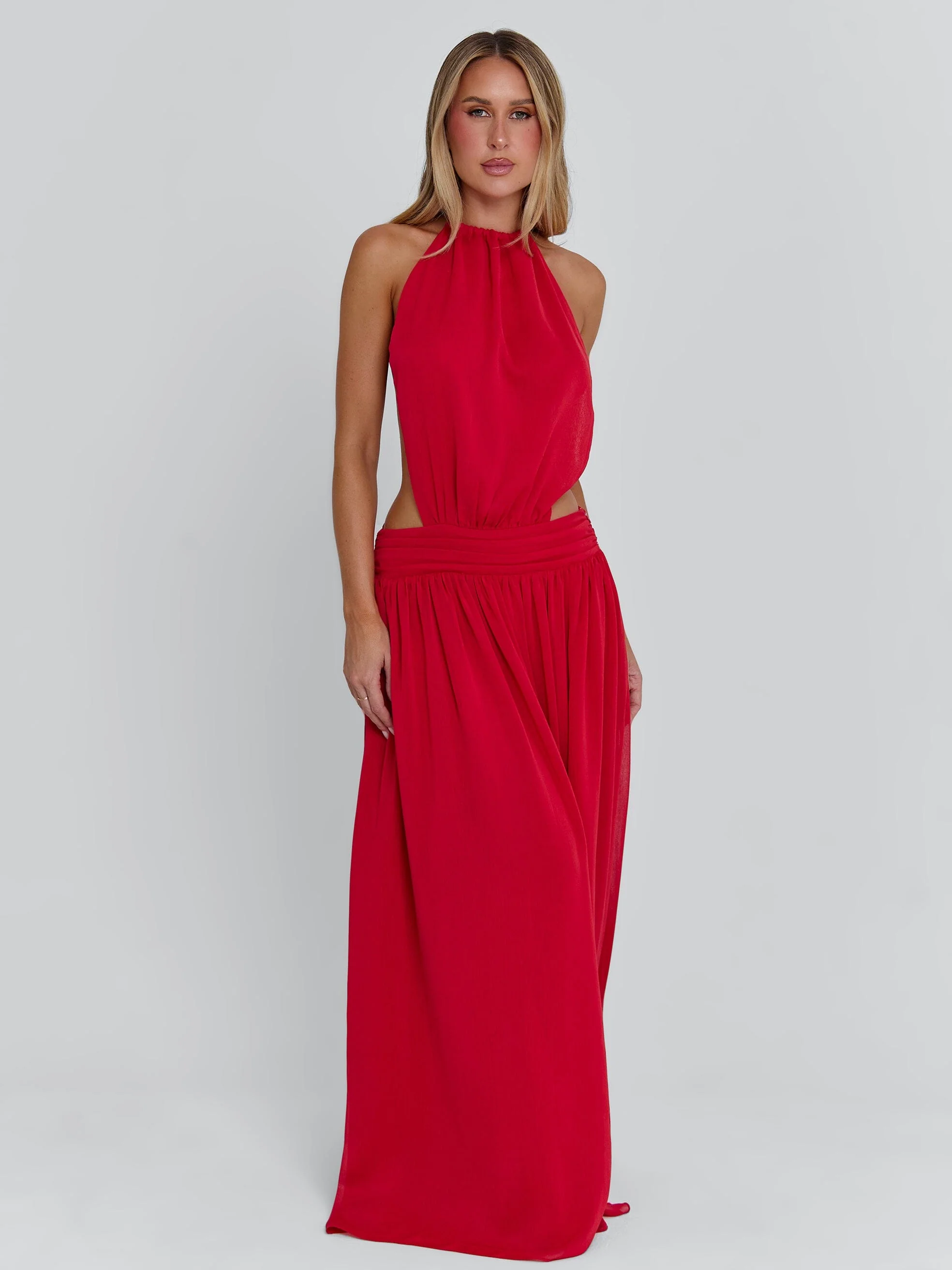 LORETTA MAXI DRESS RED - Image 6