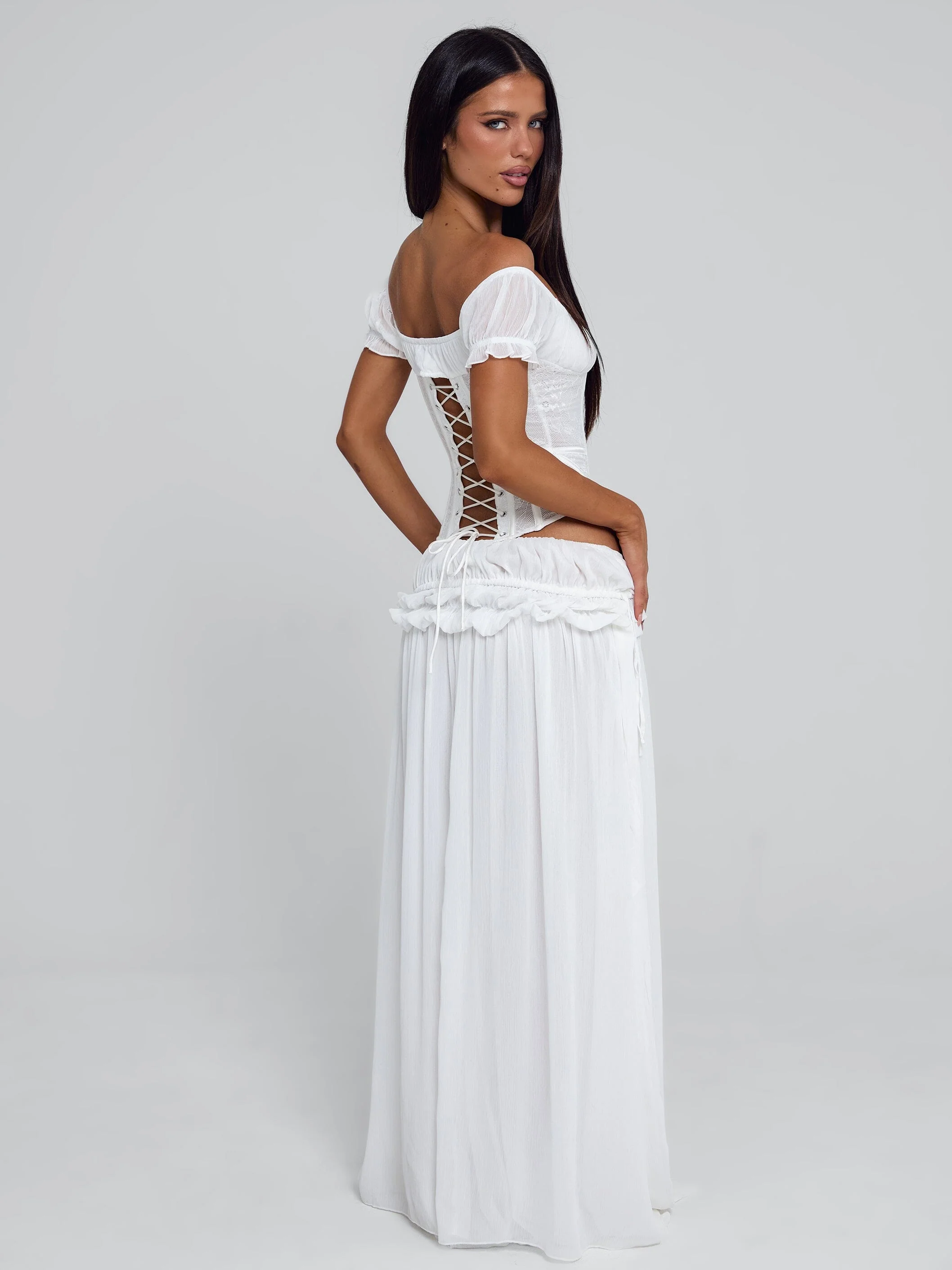 LUBELA MAXI SKIRT WHITE - Image 8