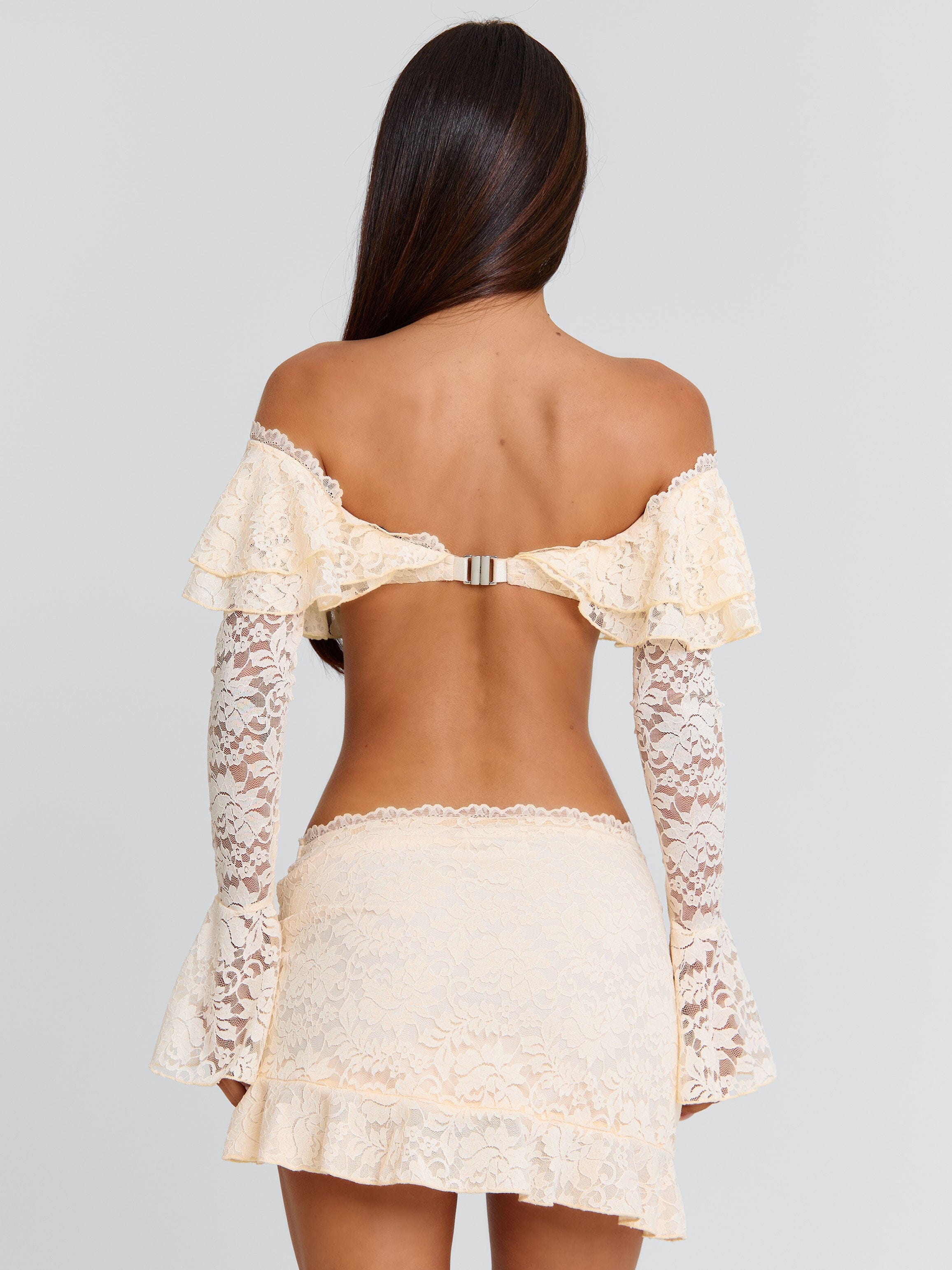 MARCELLA MINI SKIRT CREAM - Image 10