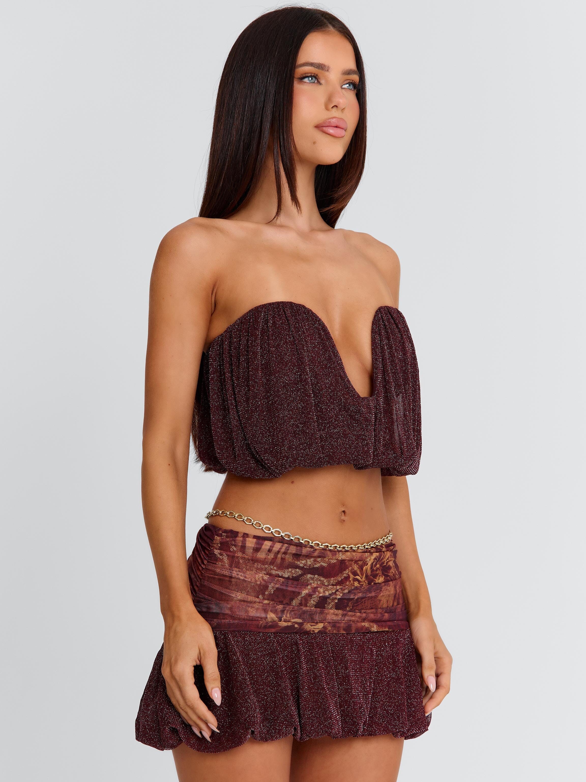 MARIELLE TOP MAROON - Image 4