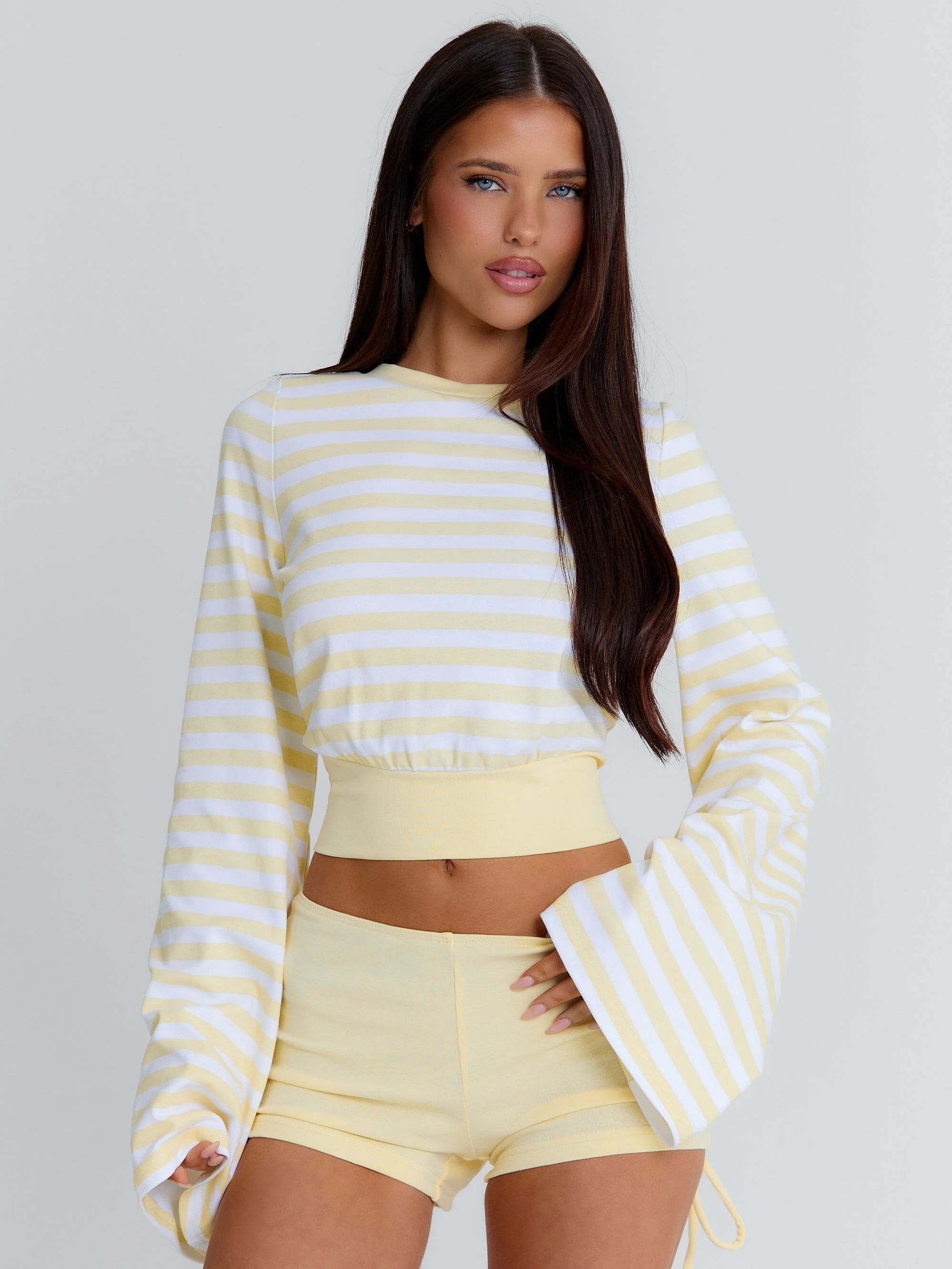 MARTAE CROP TOP YELLOW STRIPE - Image 6