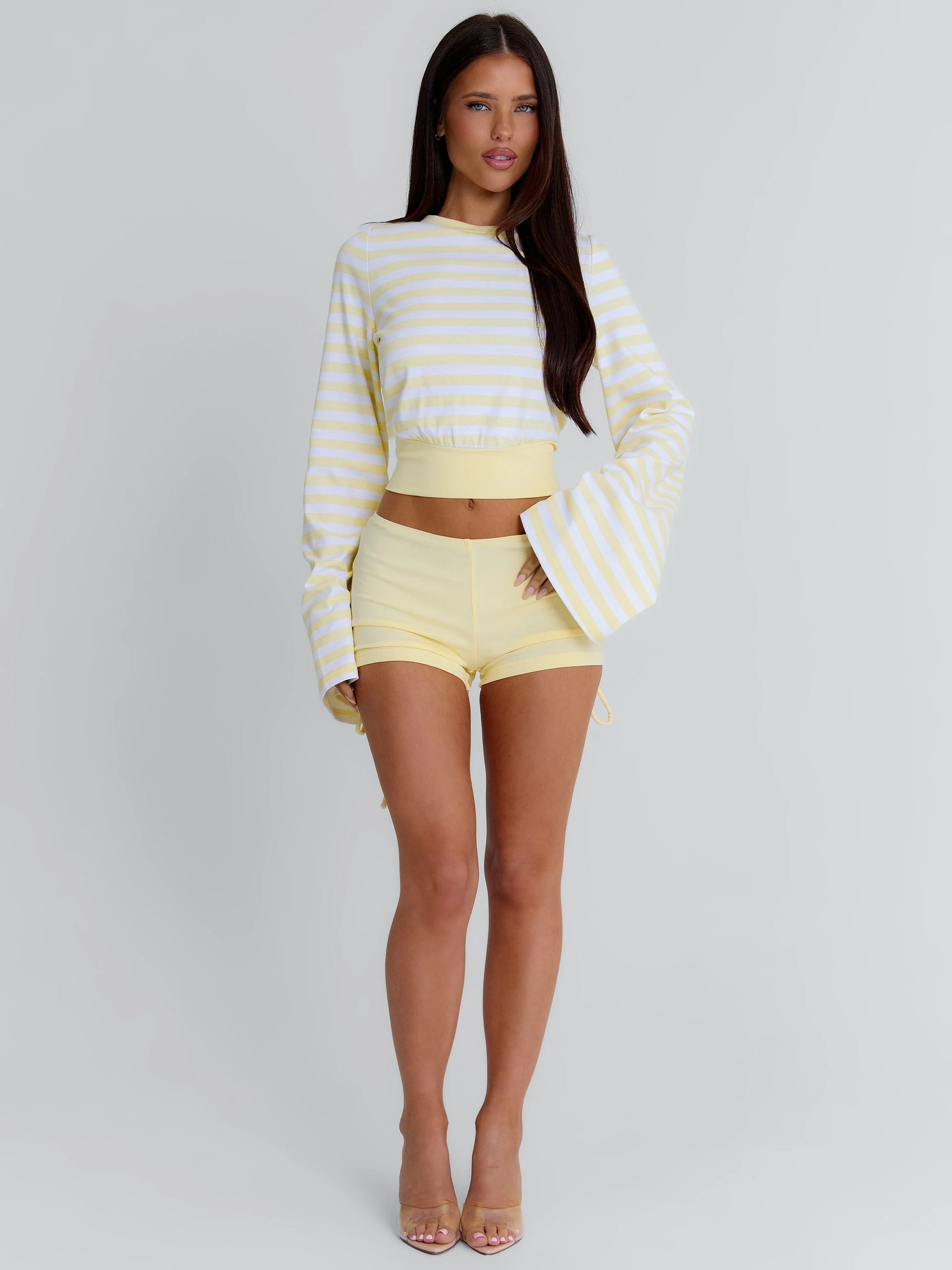 MARTAE CROP TOP YELLOW STRIPE - Image 7