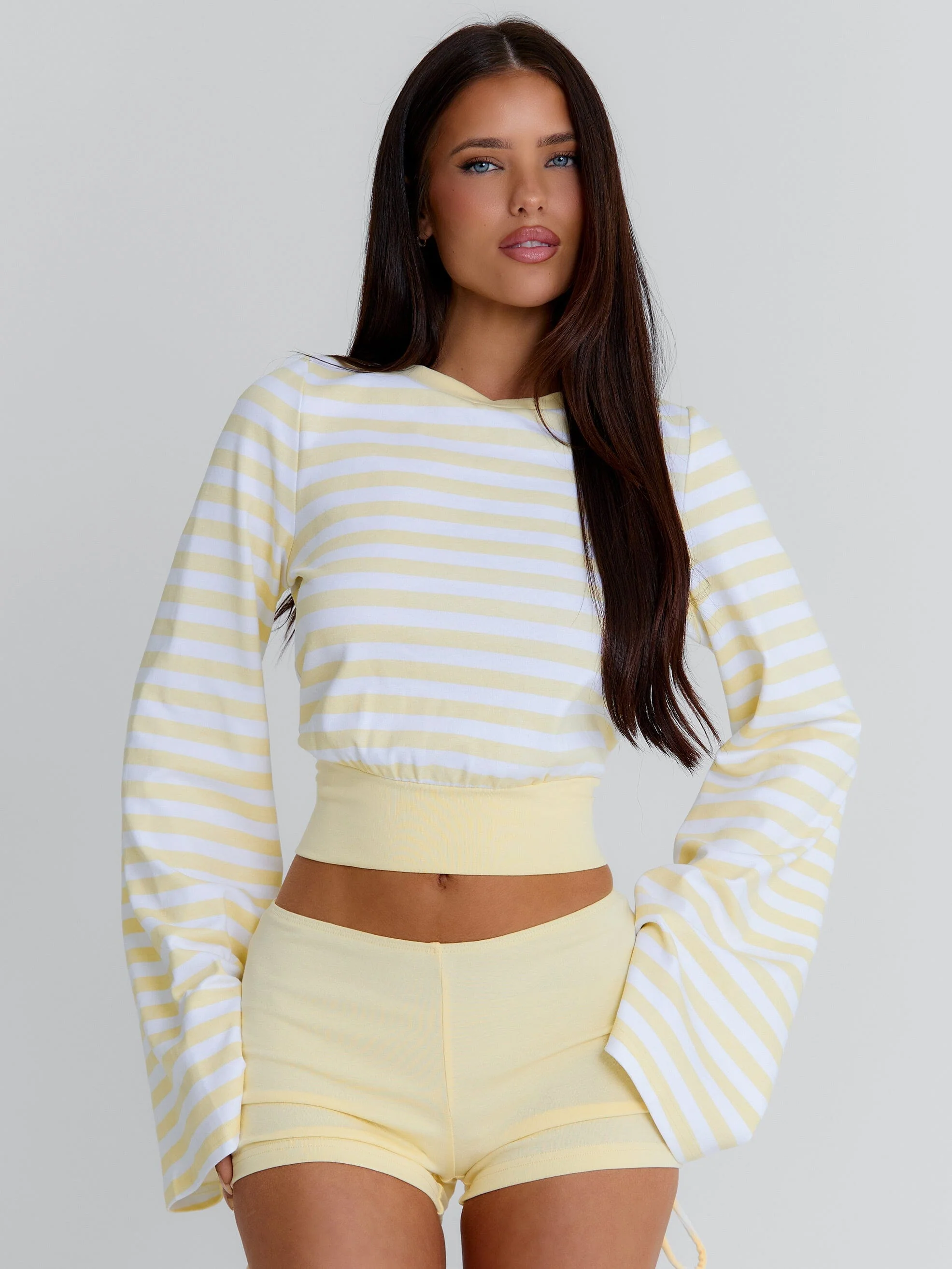 MARTAE CROP TOP YELLOW STRIPE - Image 8