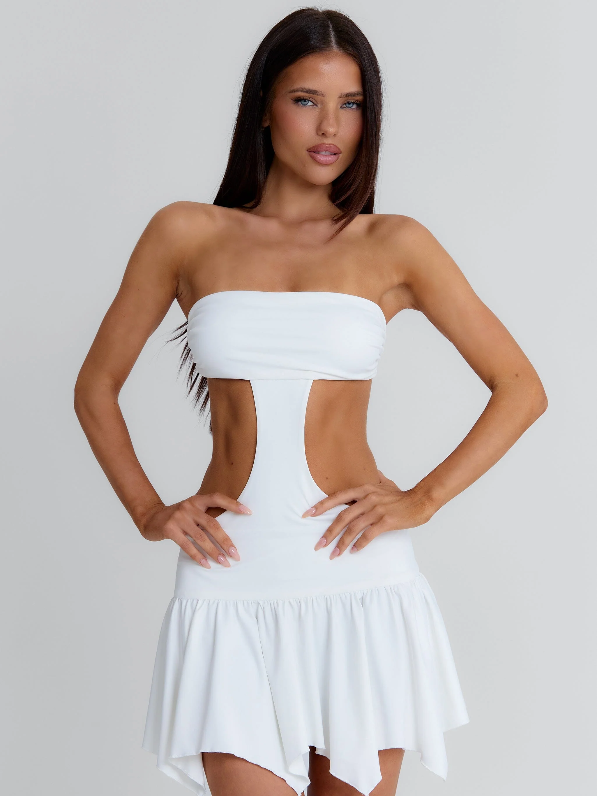 MAYIA MINI DRESS WHITE - Image 4