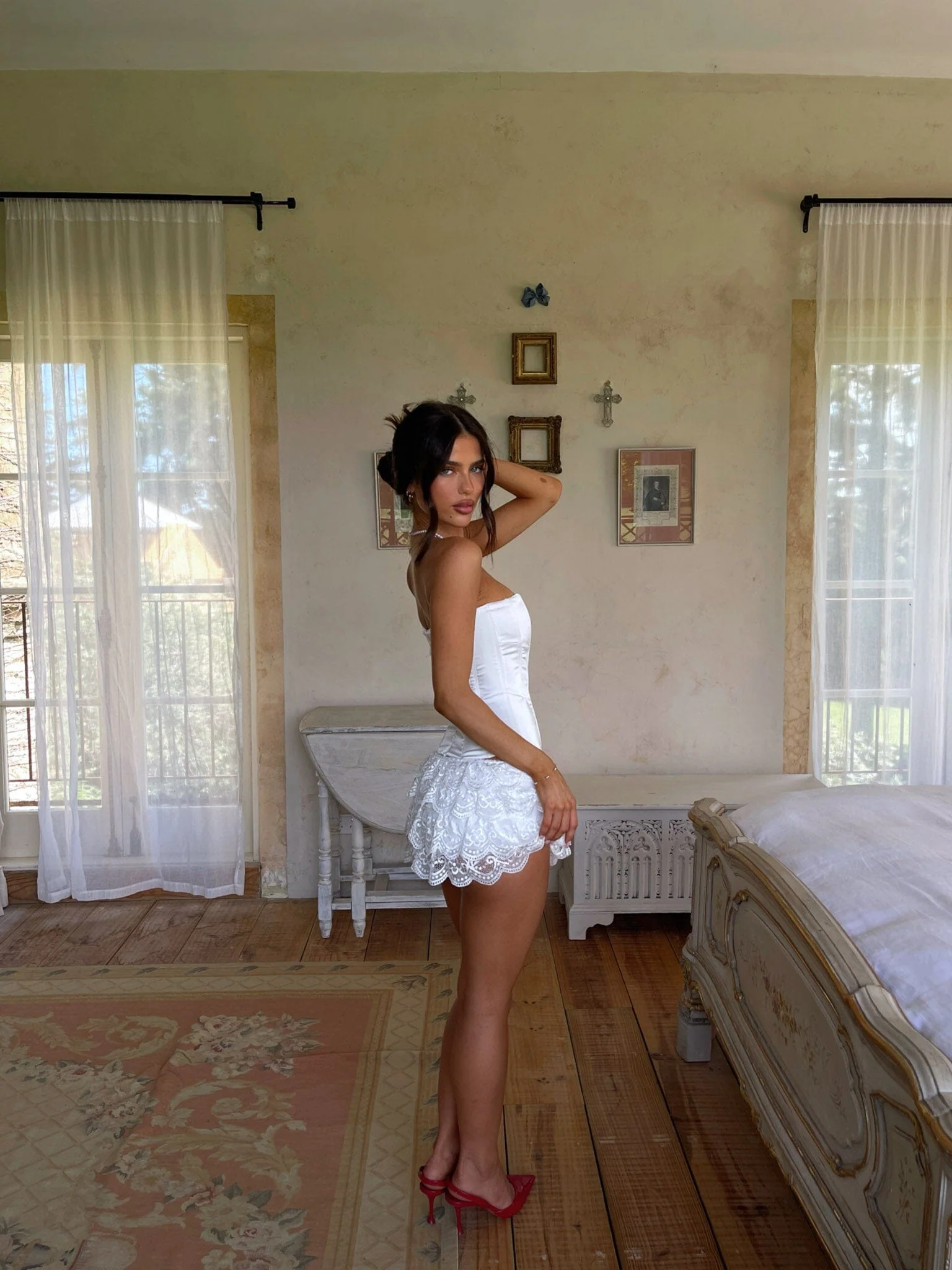 MELINA MINI SKIRT WHITE - Image 6
