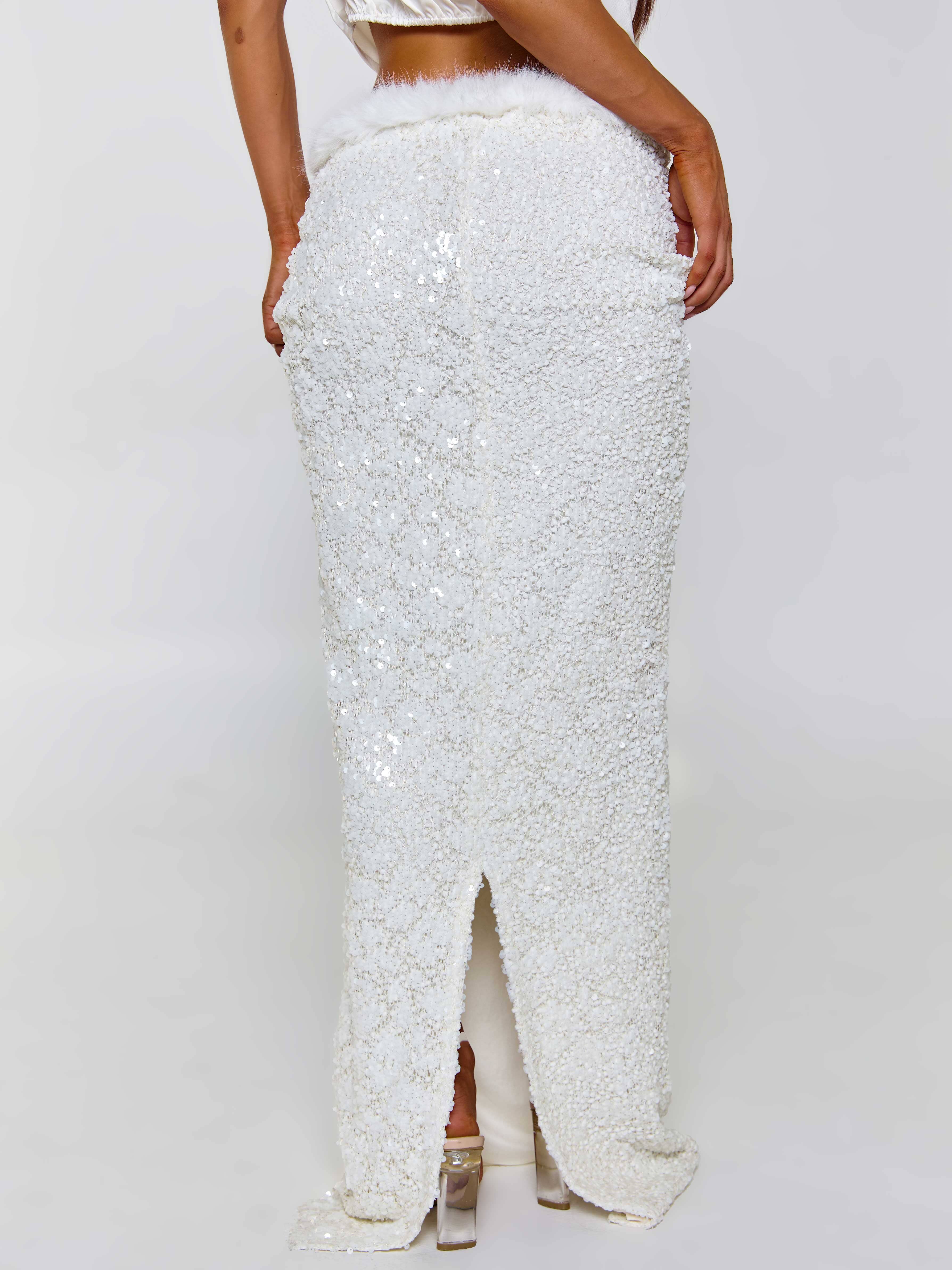 MILLIANA MAXI SKIRT WHITE - Image 5