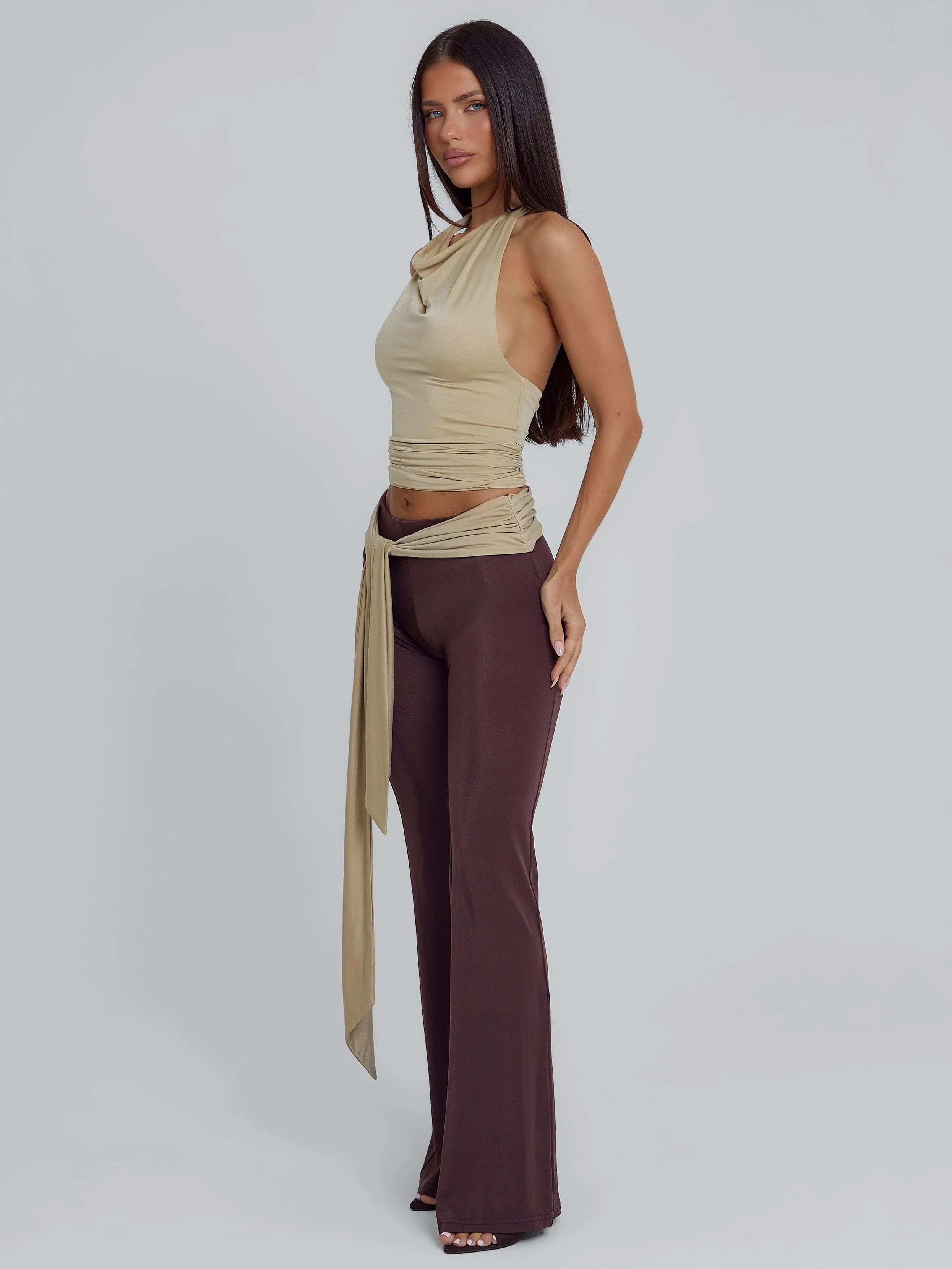 MINNA PANT BROWN TAN - Image 2